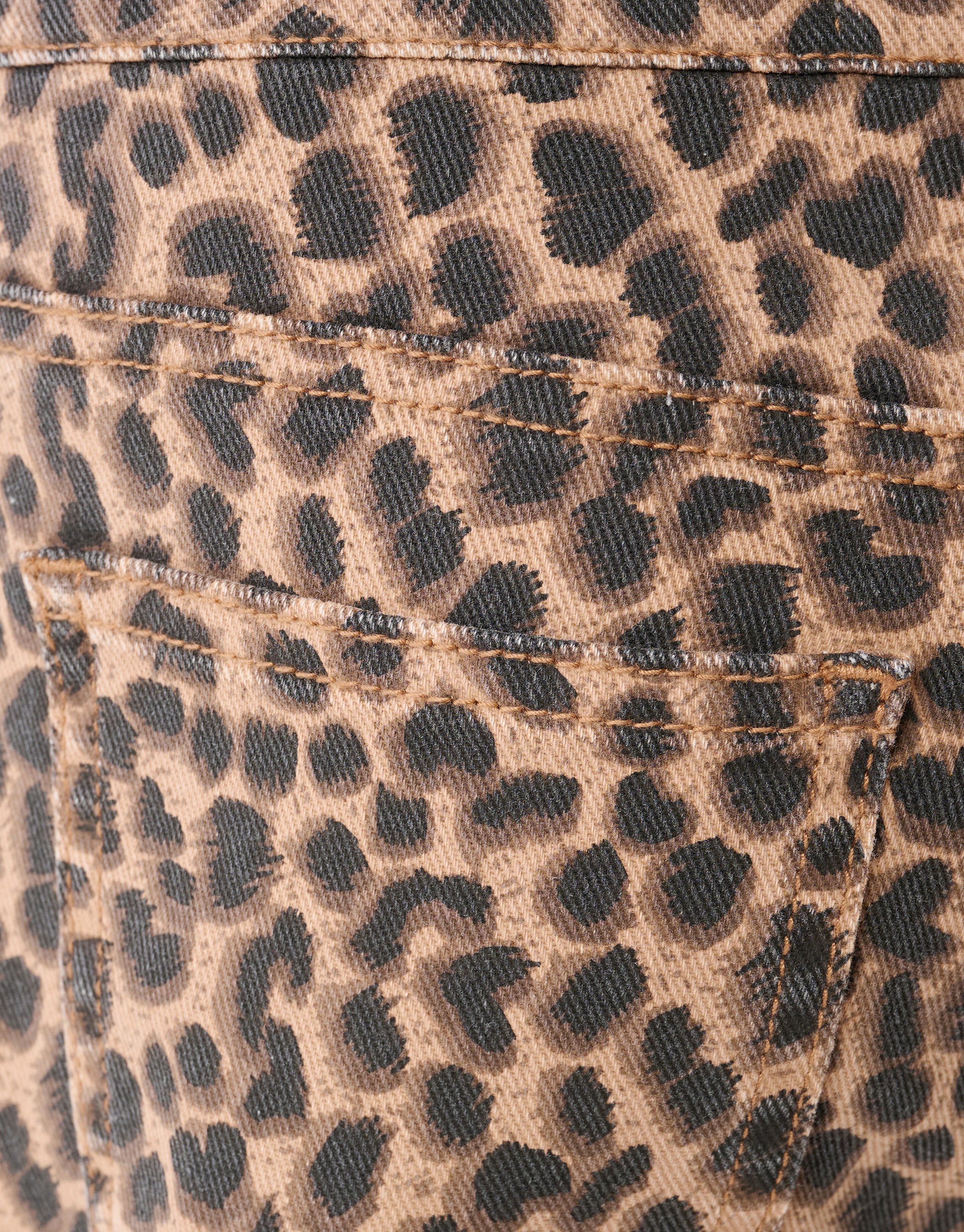 Leopard Wide leg Jeans Bruin SHOEBY GIRLS
