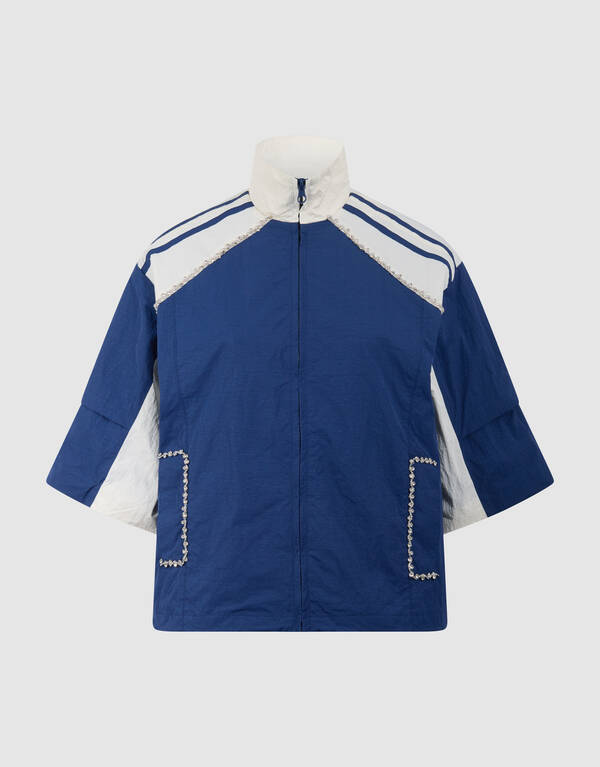 Oversized Sporty Track Jack Donkerblauw SHOEBY WOMEN