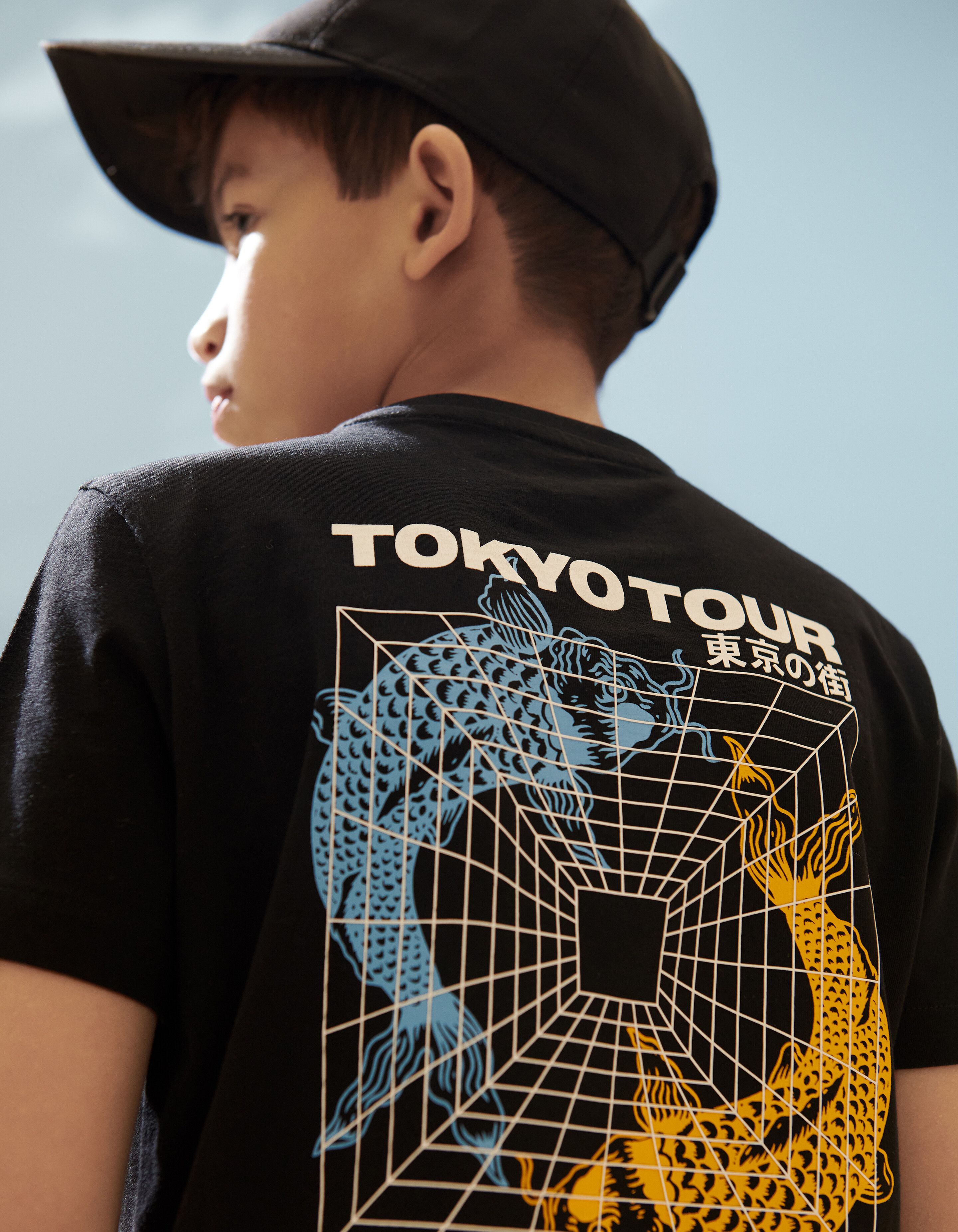 Grafisch Artwork T-shirt Zwart SHOEBY BOYS