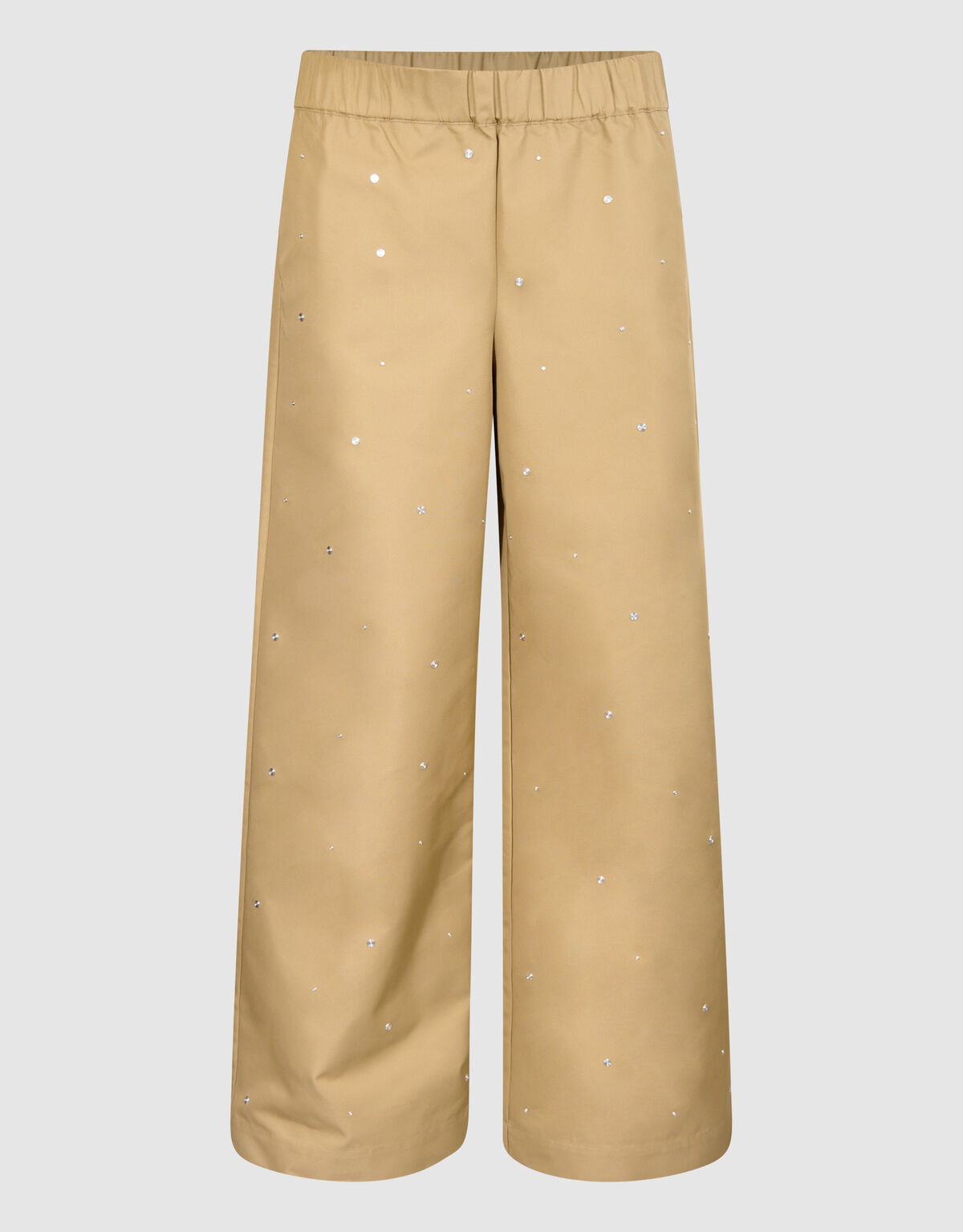 Studs Wide Leg Broek Zand SHOEBY WOMEN