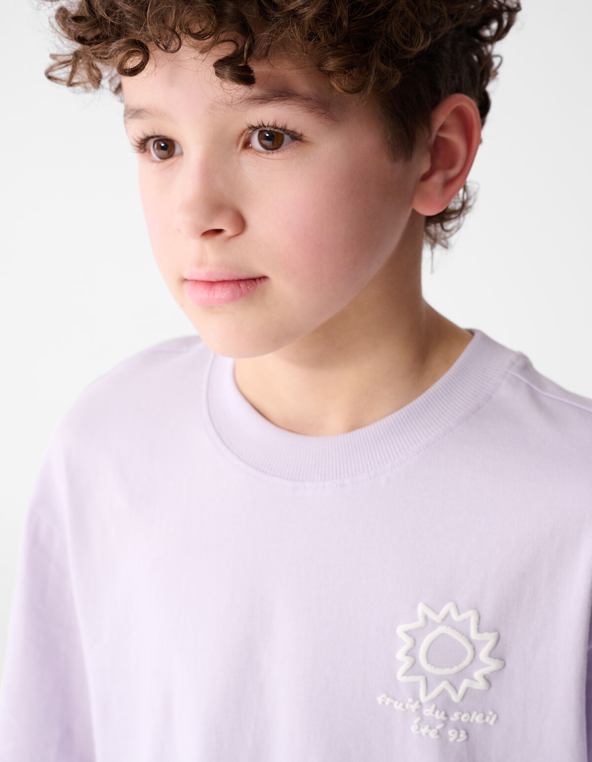 Soleil Artwork T-shirt Lichtpaars SHOEBY BOYS