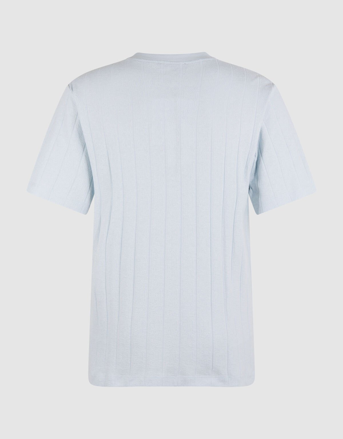 Structuur Stripe Artwork T-shirt Lichtblauw SHOEBY MEN