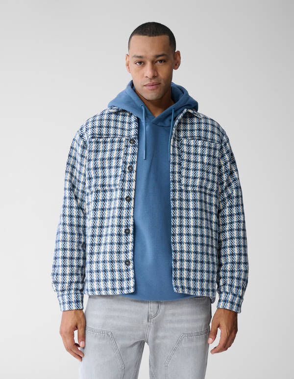 Ruiten Overshirt Blauw SHOEBY MEN