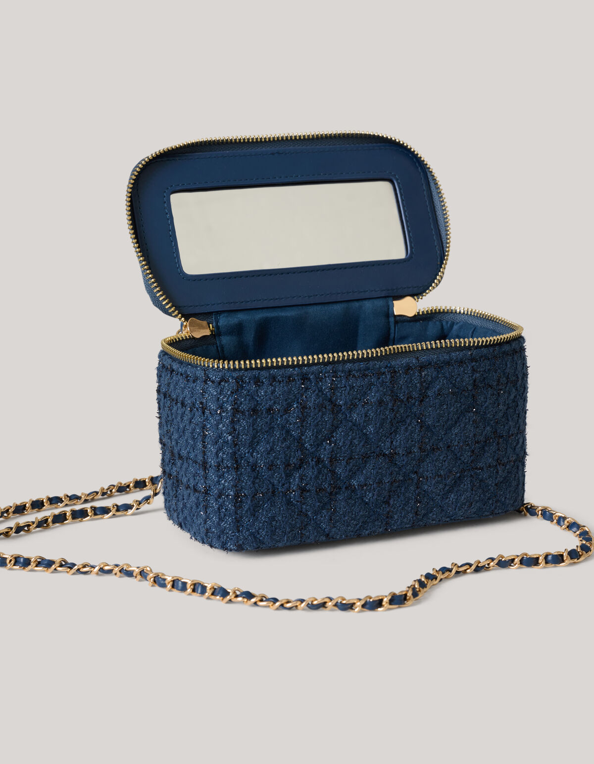 Quilted Tas Donkerblauw SHOEBY ACCESSOIRES