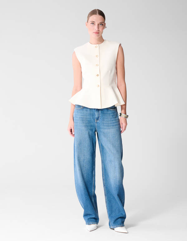 Barrel Fit Jeans Donkerblauw SHOEBY WOMEN