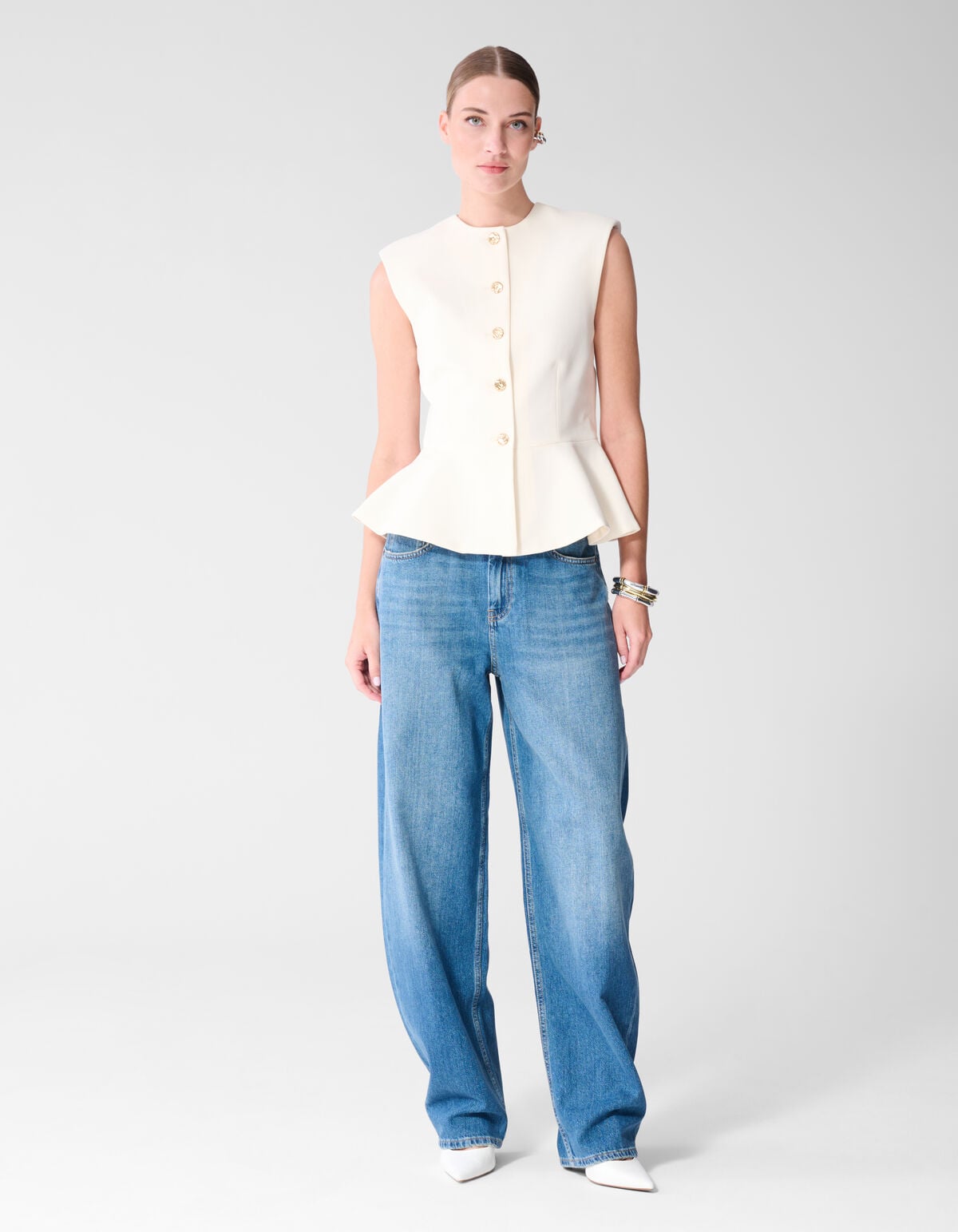 Barrel Fit Jeans Donkerblauw SHOEBY WOMEN