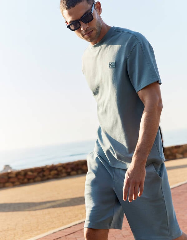 Spark Label T-shirt Blauw SHOEBY MEN