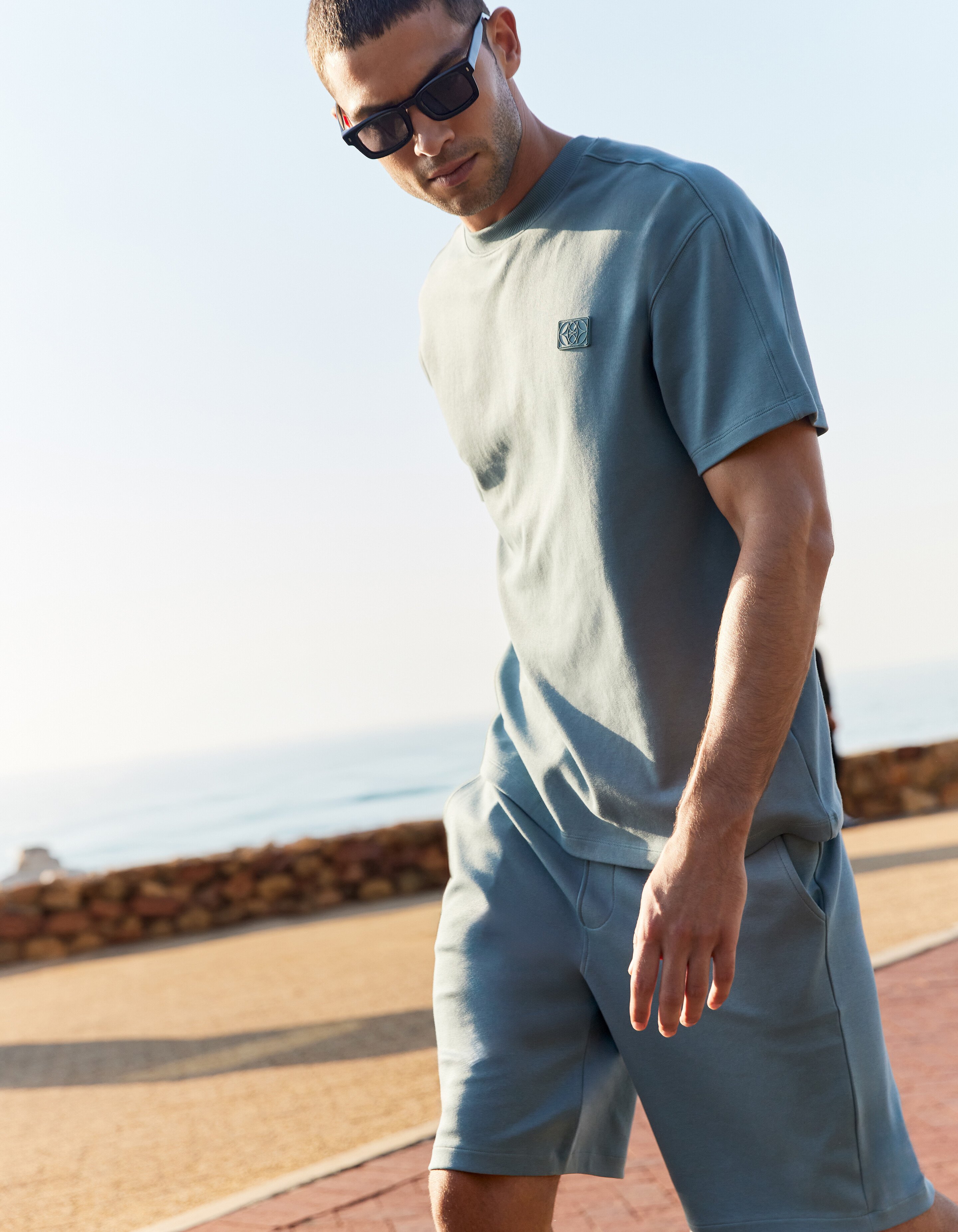 Spark Label T-shirt Blauw SHOEBY MEN