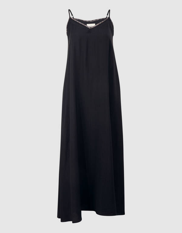 Kanten Maxi Jurk Zwart SHOEBY WOMEN