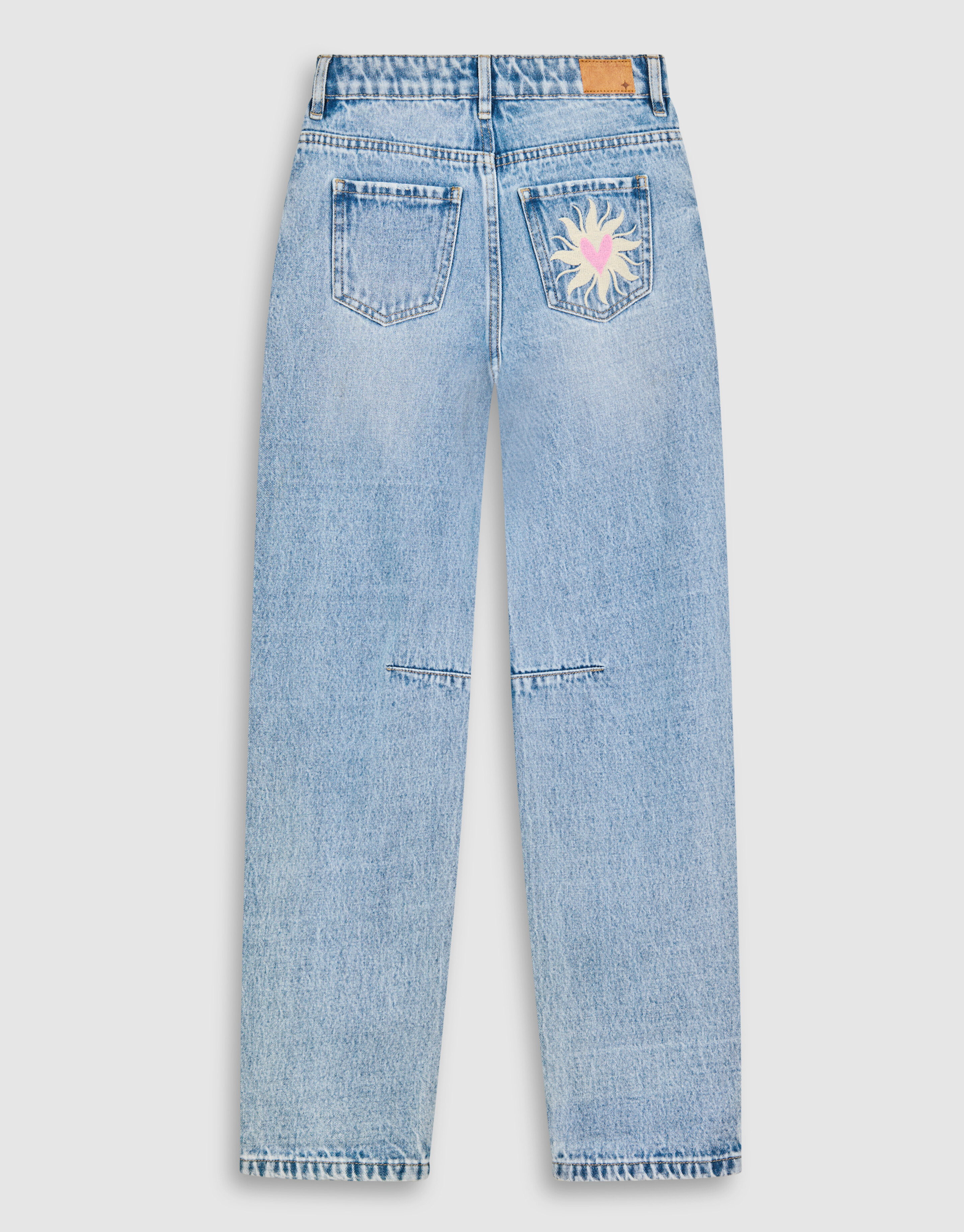 Barrel Wide Leg Jeans Blauw SHOEBY GIRLS