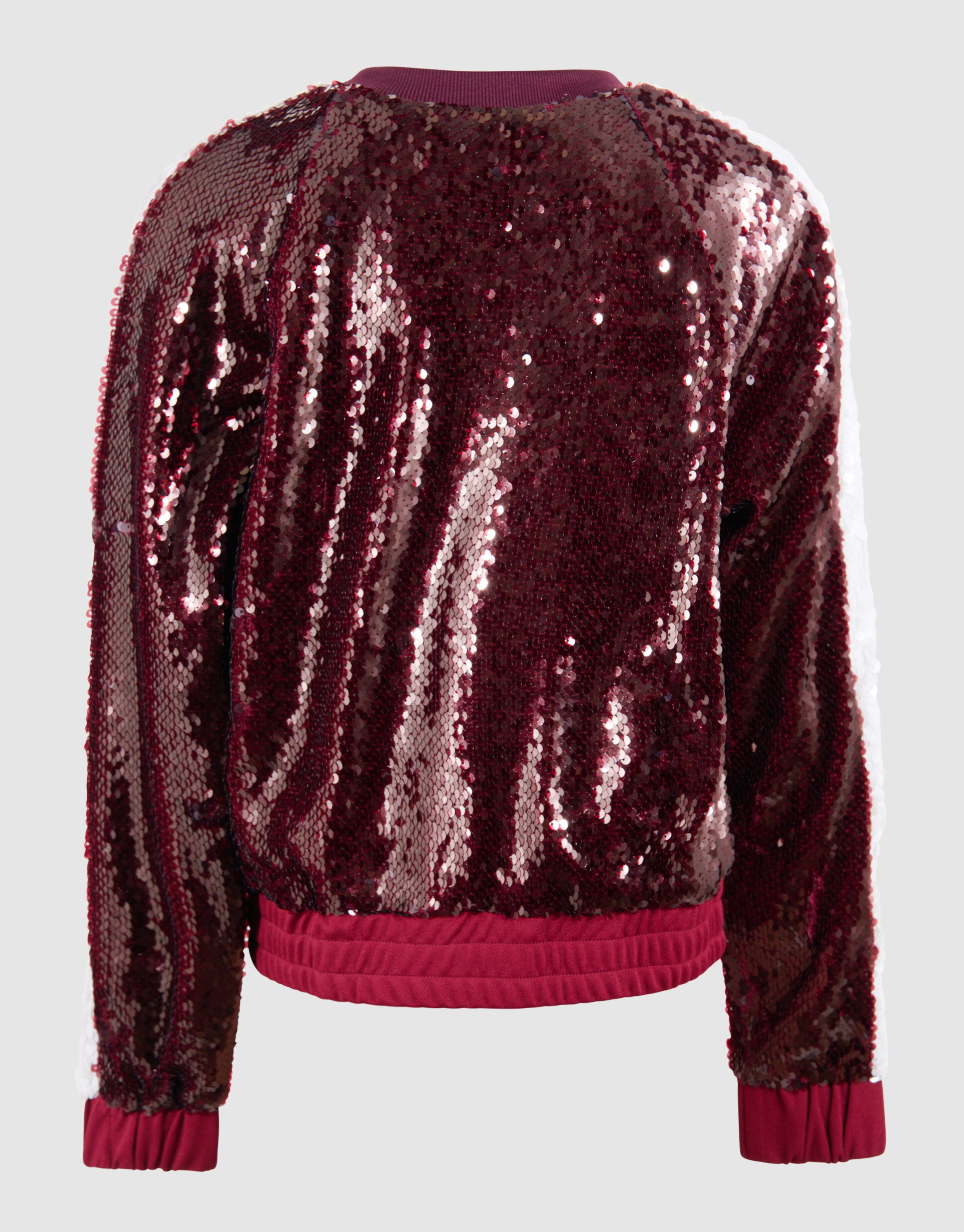 Pailletten Bomber Donkerrood SHOEBY GIRLS
