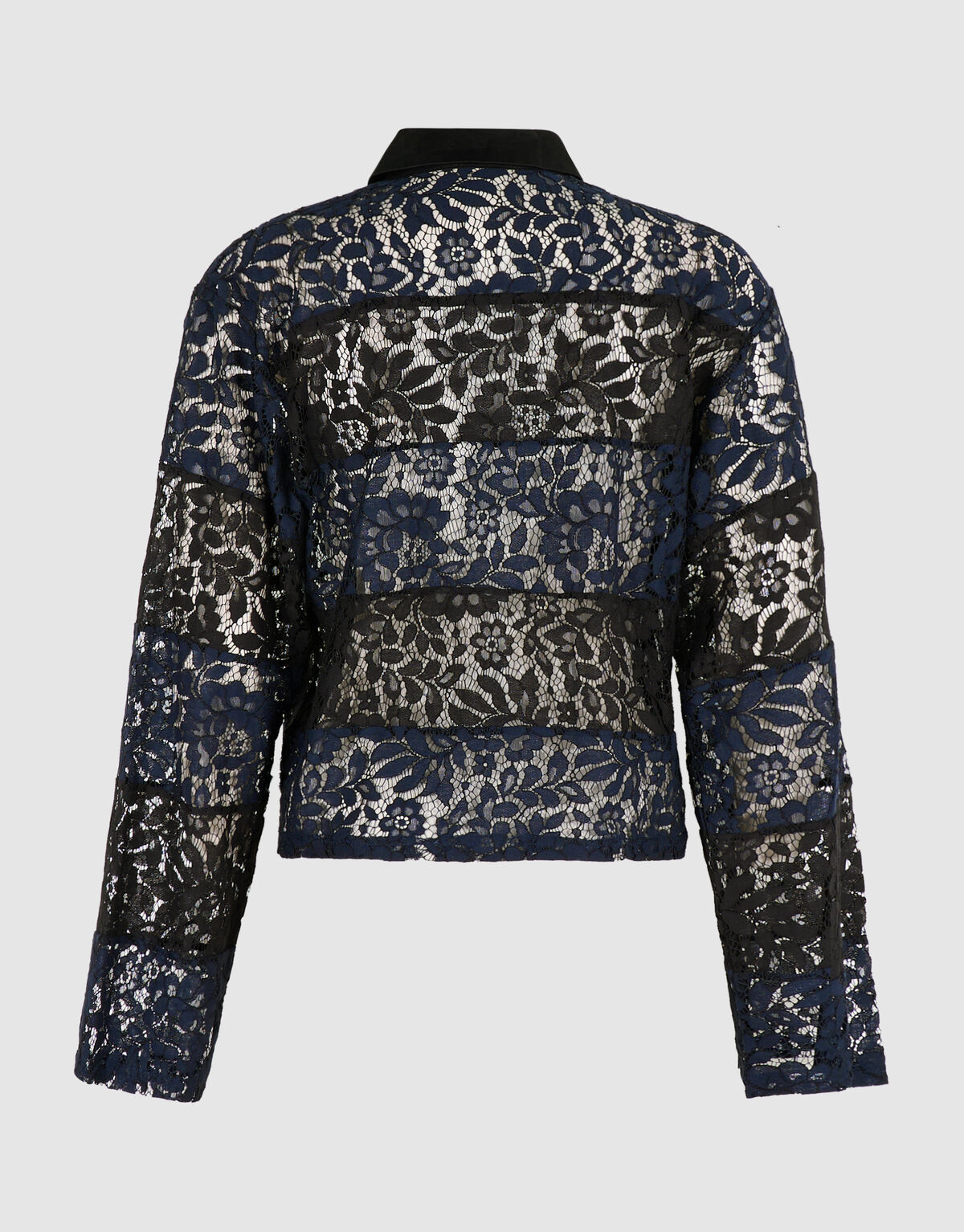 Gestreepte Lace Polo Zwart/Donkerblauw SHOEBY WOMEN