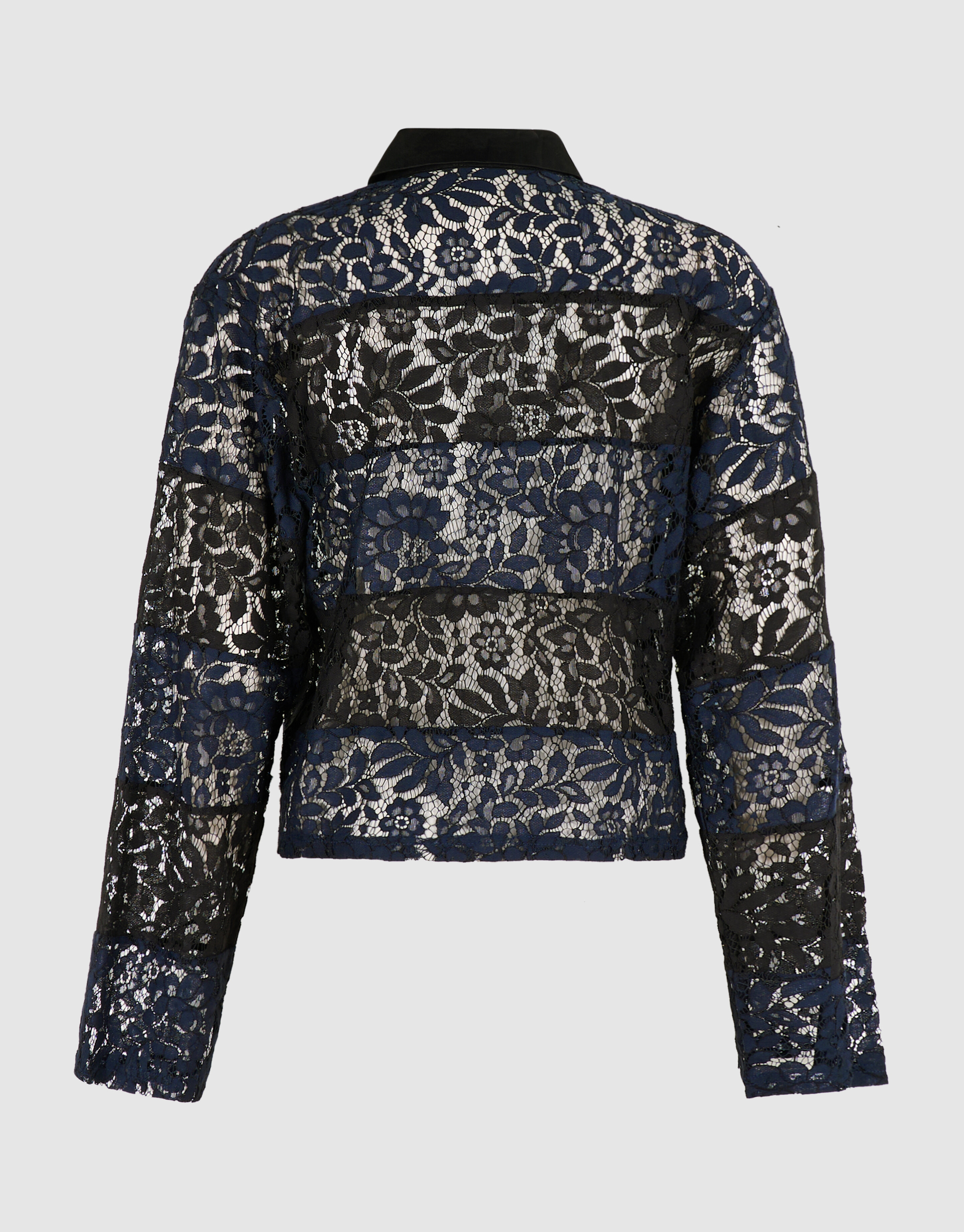 Gestreepte Lace Polo Zwart/Donkerblauw SHOEBY WOMEN