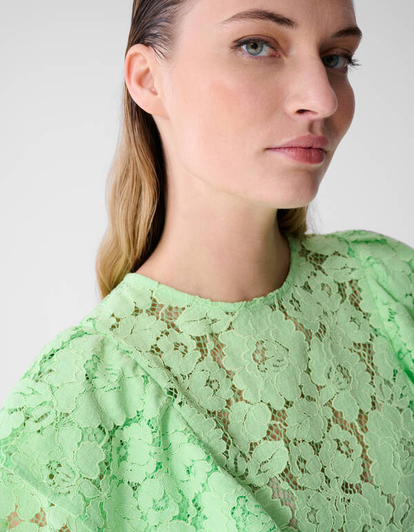 Kanten Ruffle Top Lichtgroen SHOEBY WOMEN