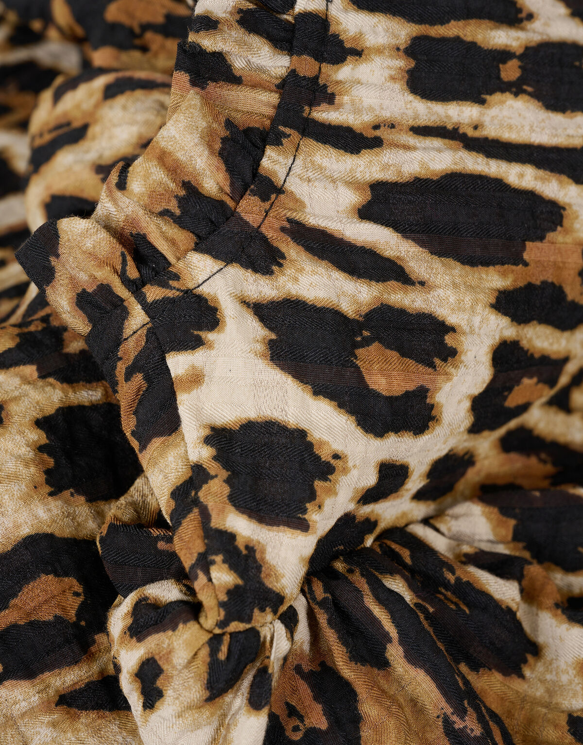 Leopard V-Hals Top Bruin SHOEBY WOMEN