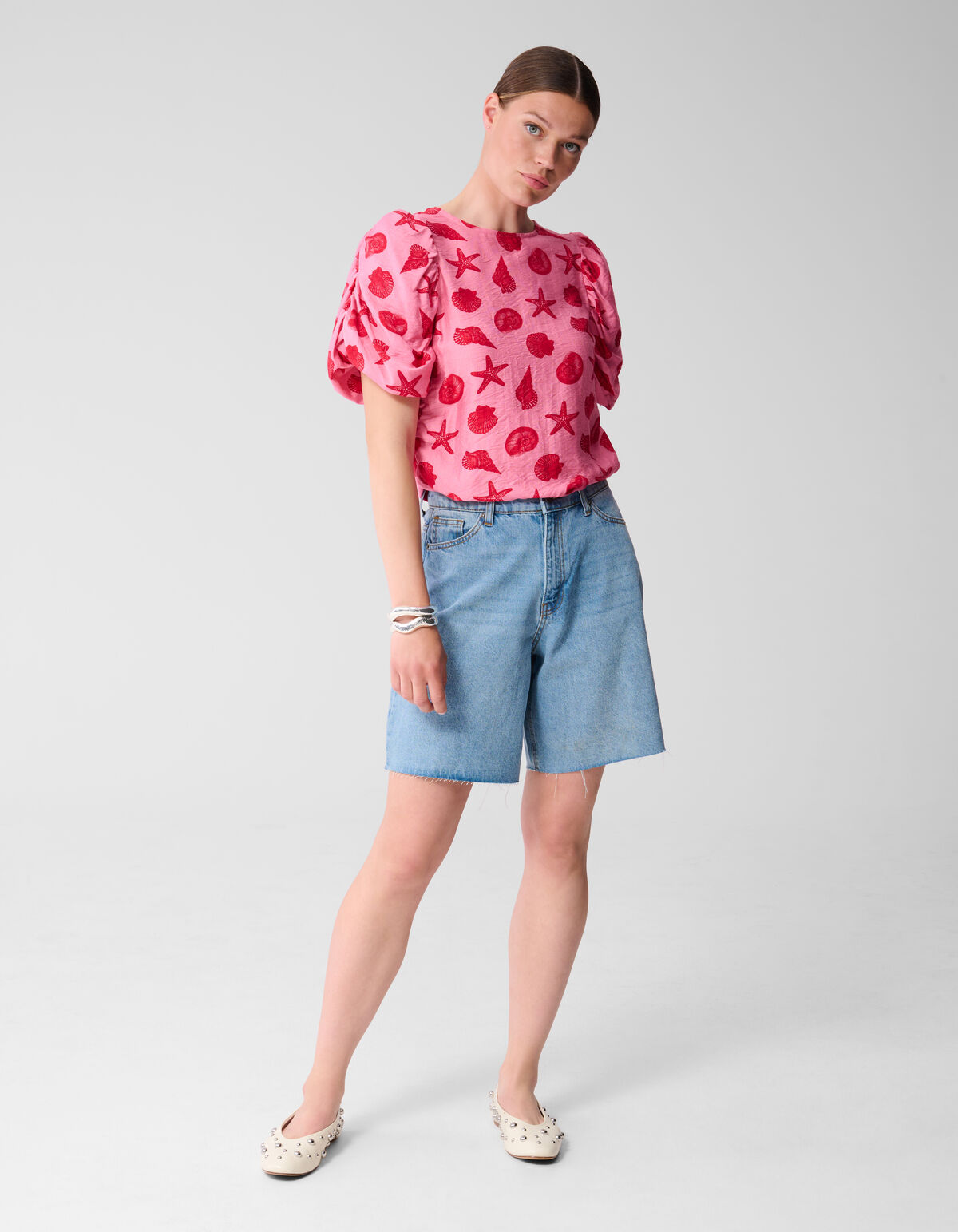 Bermuda Denim Short Mediumstone SHOEBY WOMEN