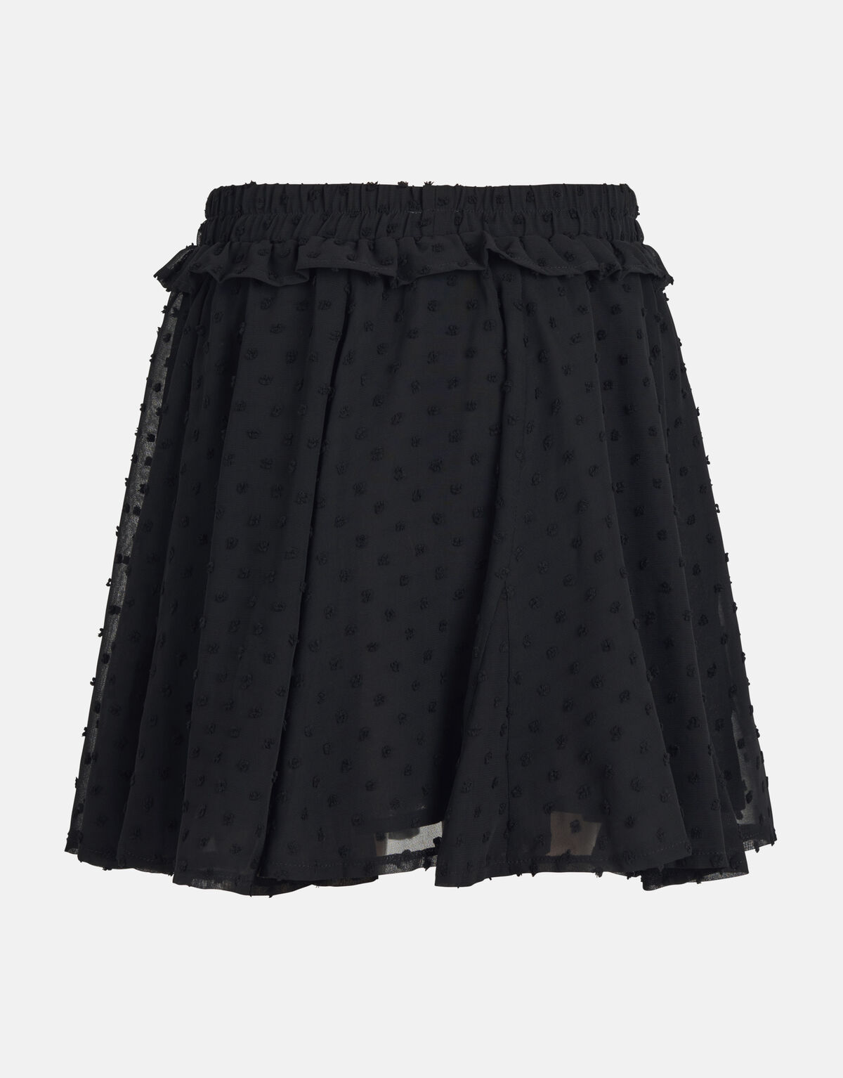 Chiffon Dot Rok Zwart SHOEBY GIRLS