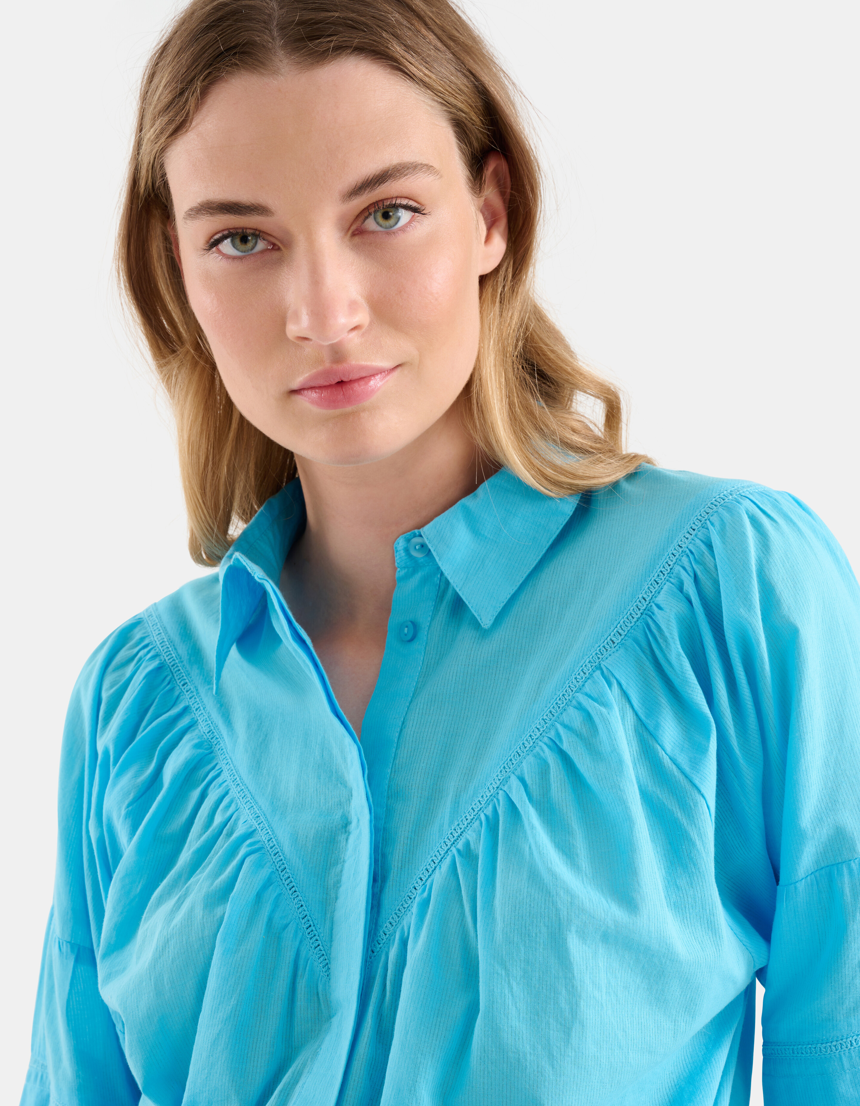 Voile Blouse Lichtblauw SHOEBY WOMEN