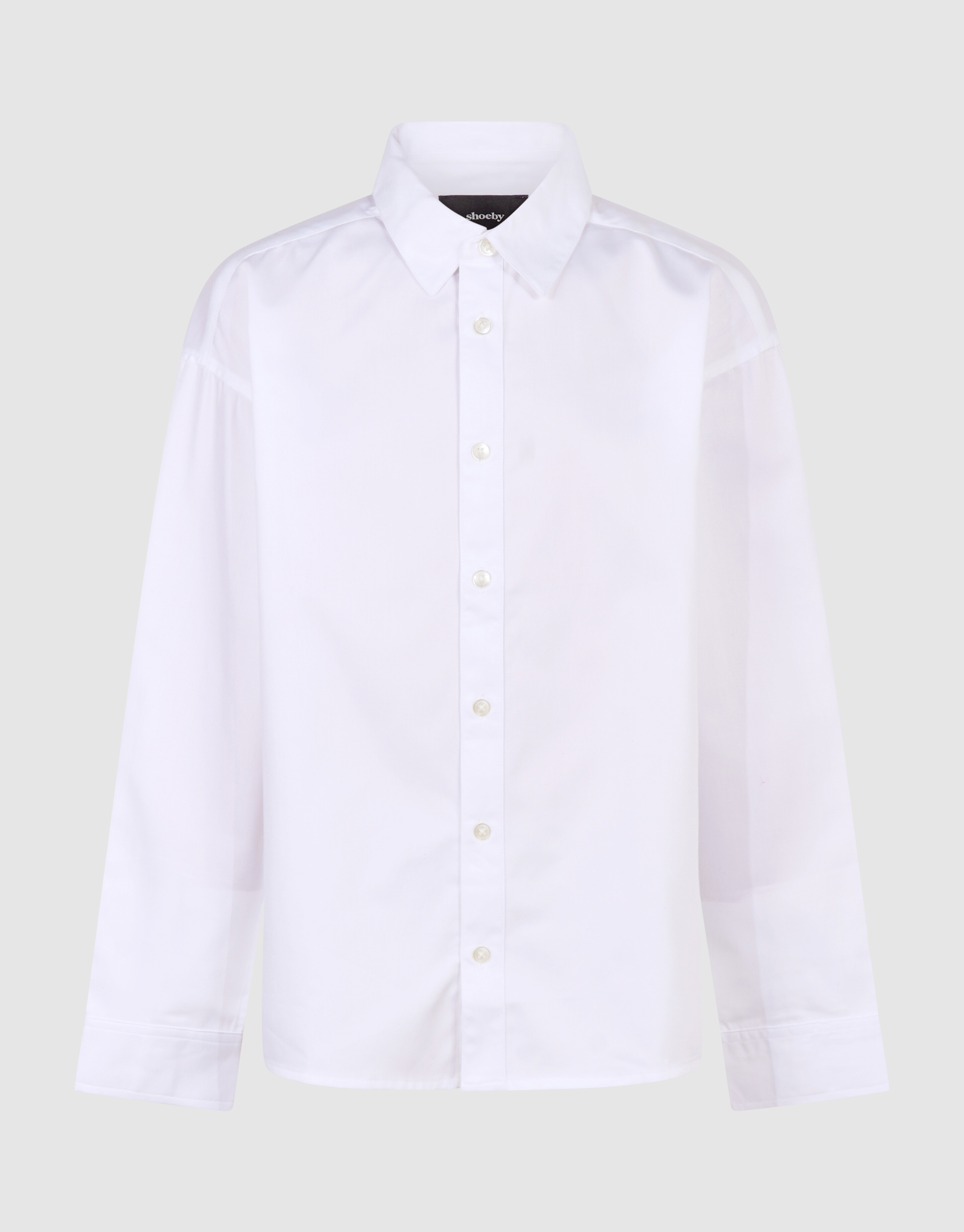 Oversized Basis Overhemd Wit SHOEBY BOYS
