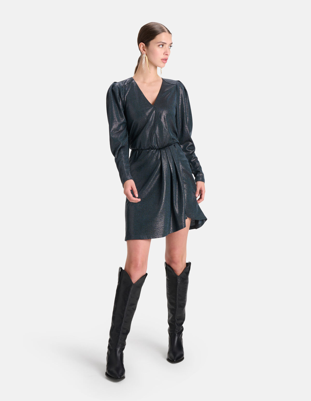 Coated Jurk Petrol SHOEBY WOMEN