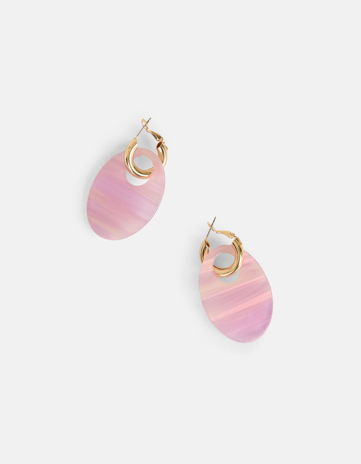 Ovale Oorbellen Lichtpaarse SHOEBY ACCESSOIRES