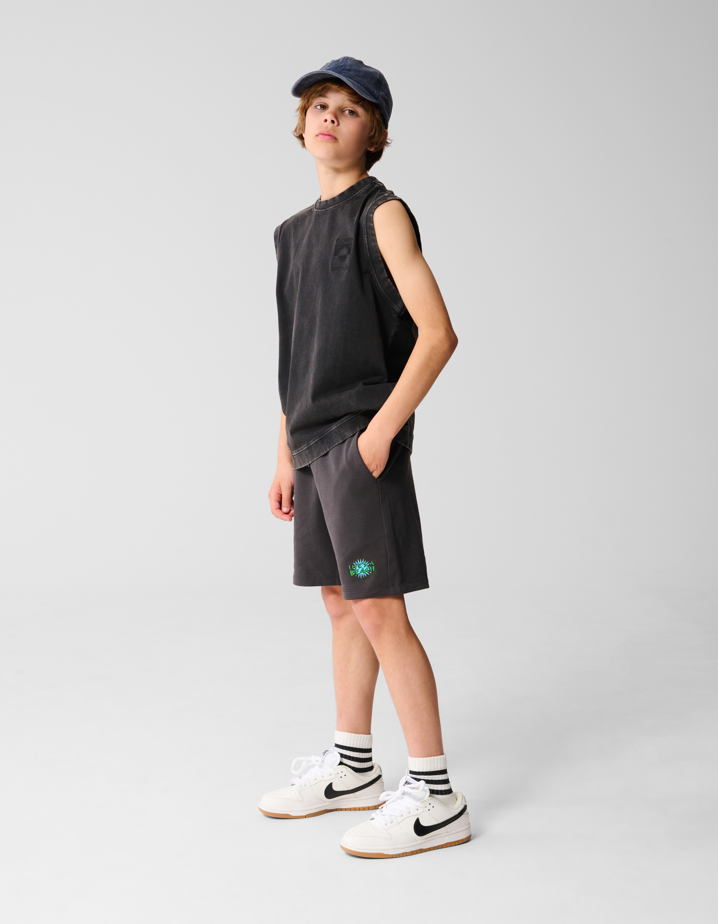 Rib Tanktop Zwart SHOEBY BOYS