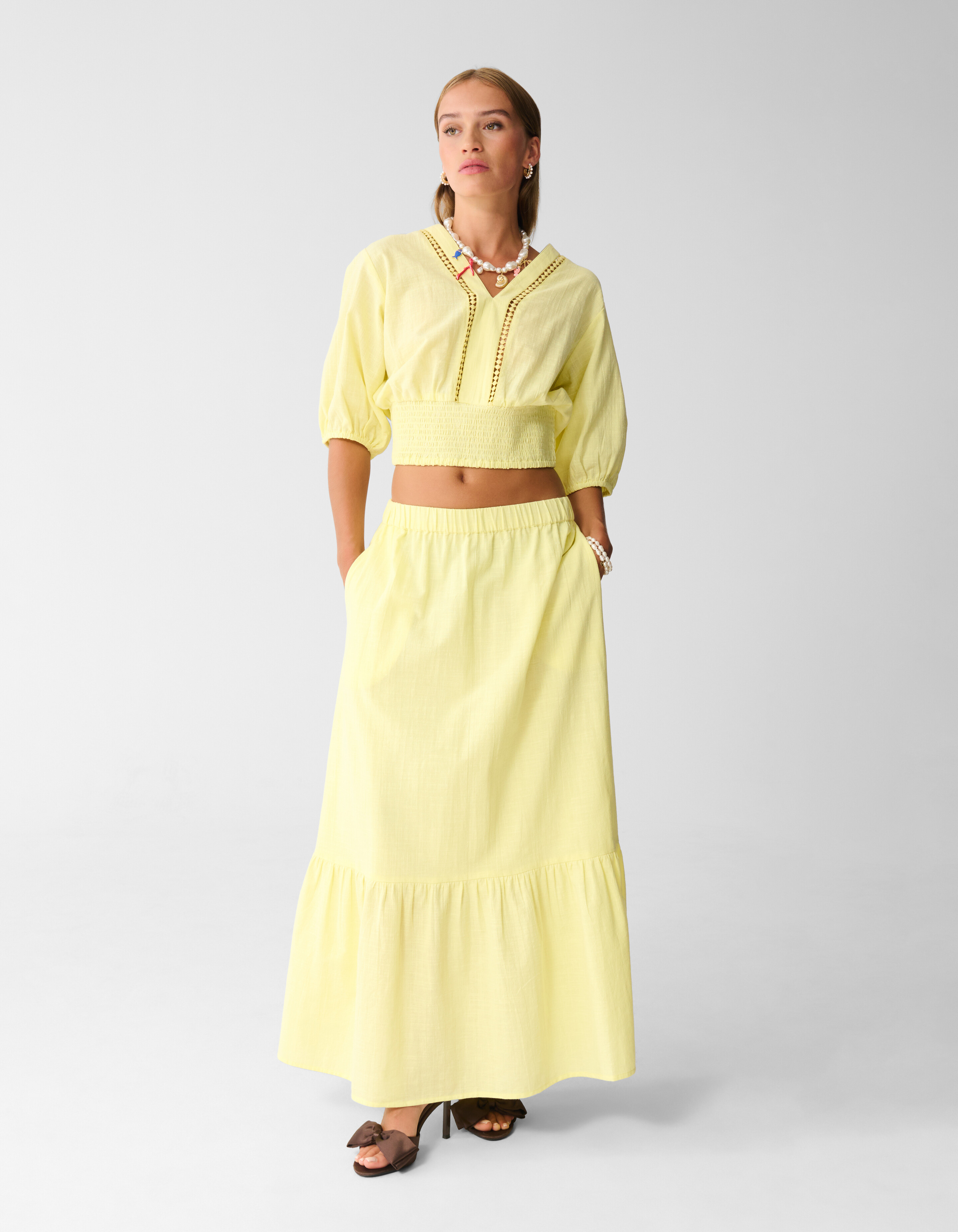 Maxi Rok Lichtgeel SHOEBY WOMEN