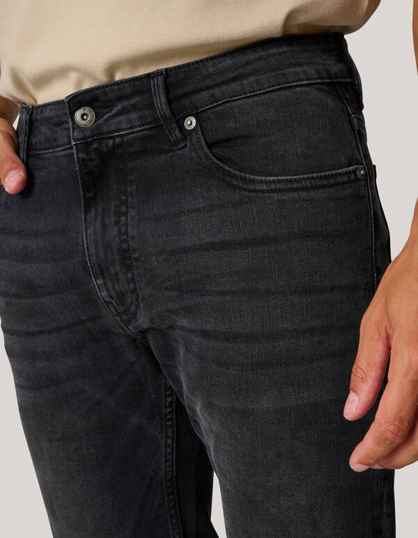 Slim Fit Jeans Washed Black L34 SHOEBY MEN