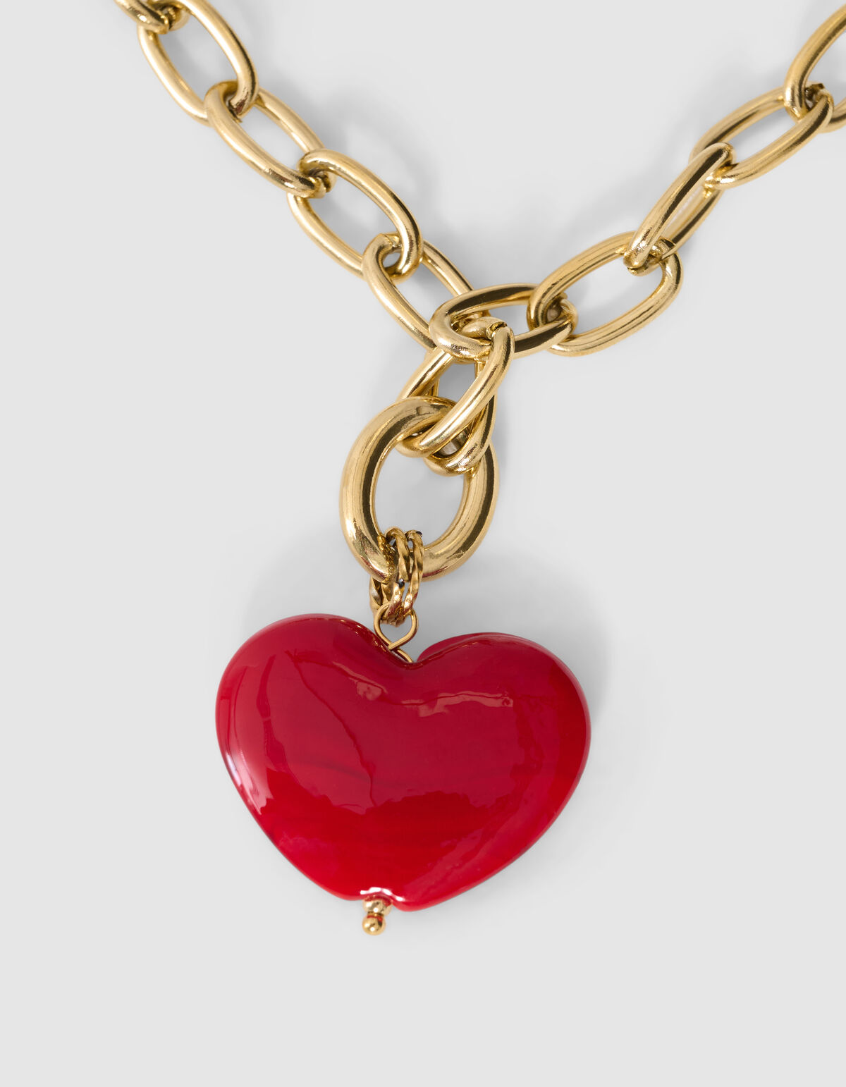 Big Heart Ketting Goud SHOEBY ACCESSOIRES