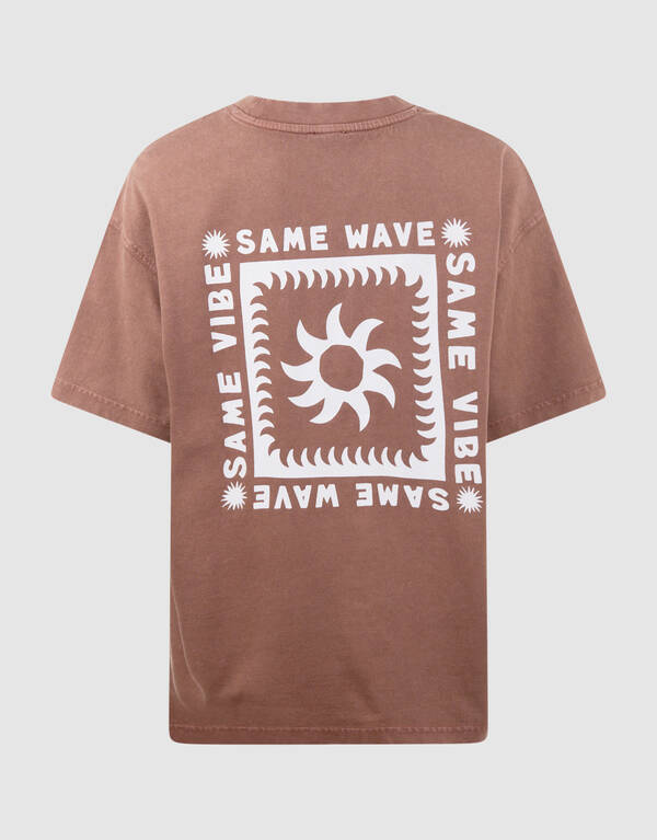 Same Wave Artwork T-shirt Bruin SHOEBY BOYS