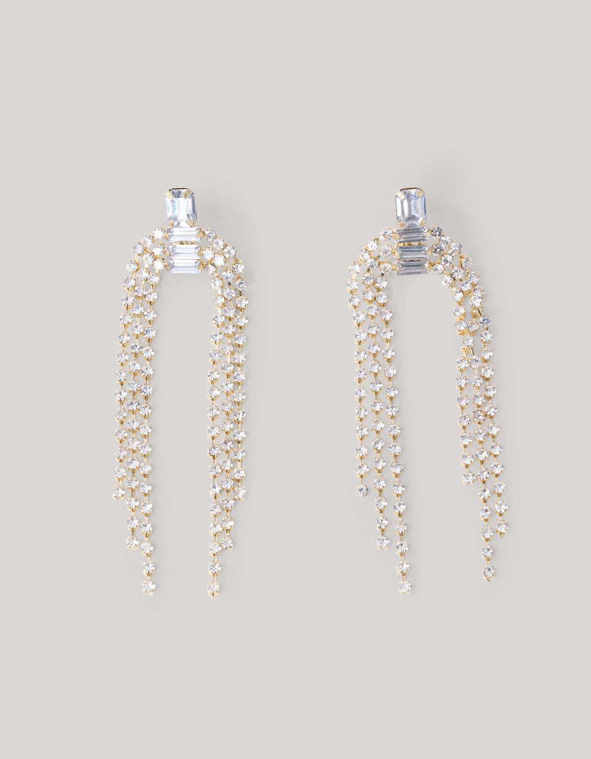 Strass Oorbellen Goud SHOEBY ACCESSOIRES