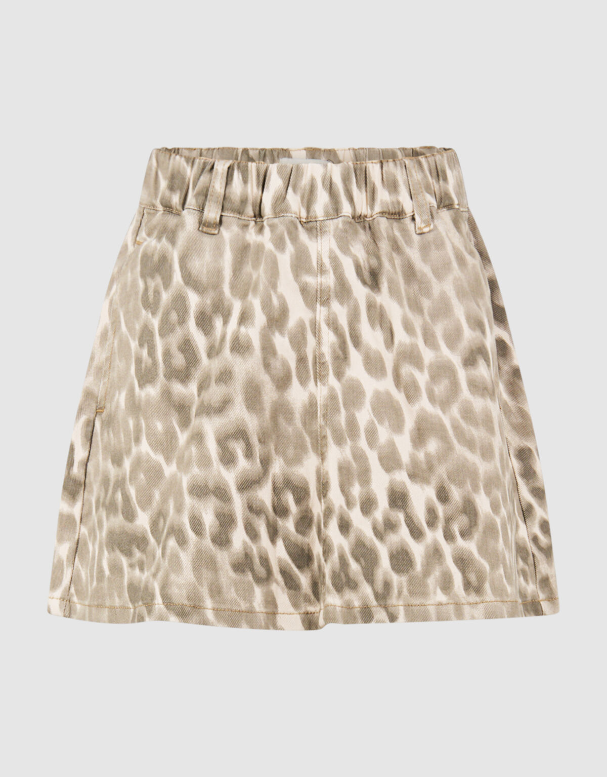 Pleated Leopard Mini Rok Lichtbruin SHOEBY GIRLS