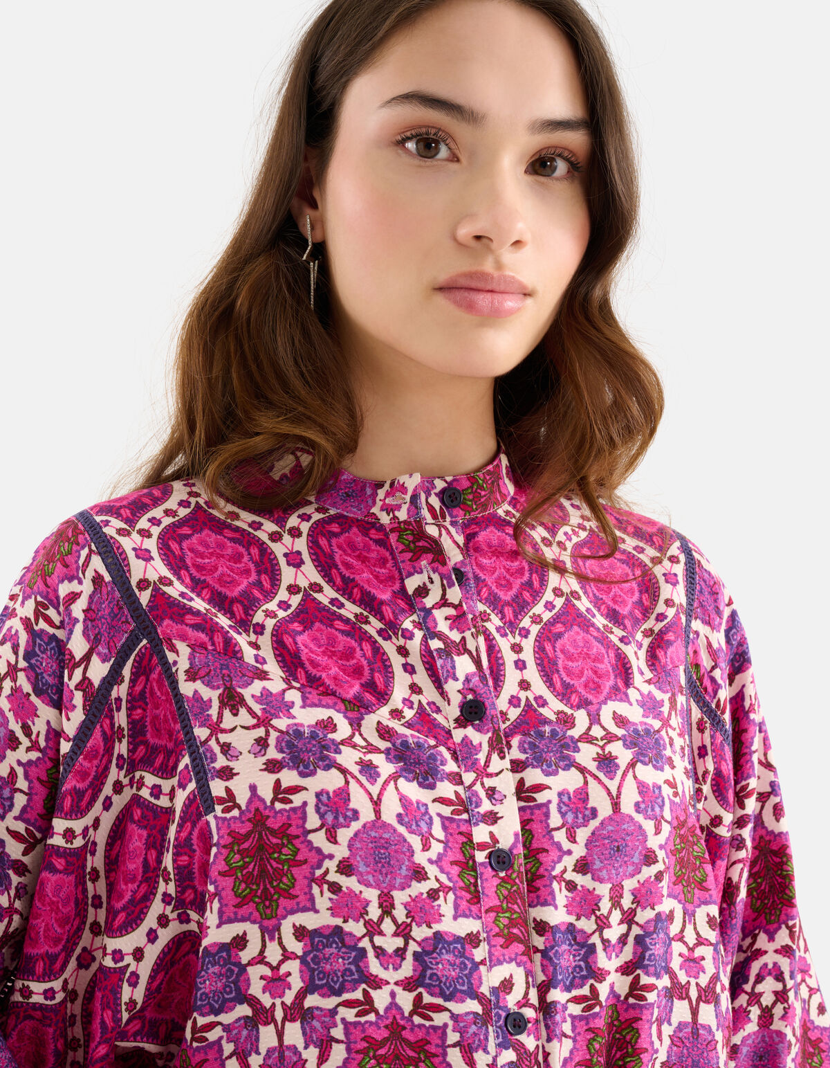 Grafische Print Blouse Paars SHOEBY WOMEN