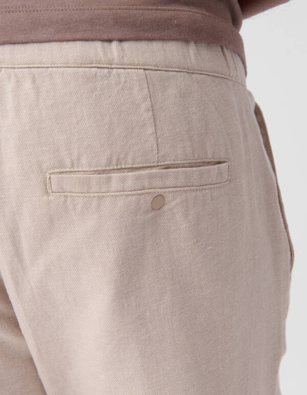 Linnen Broek Beige SHOEBY MEN