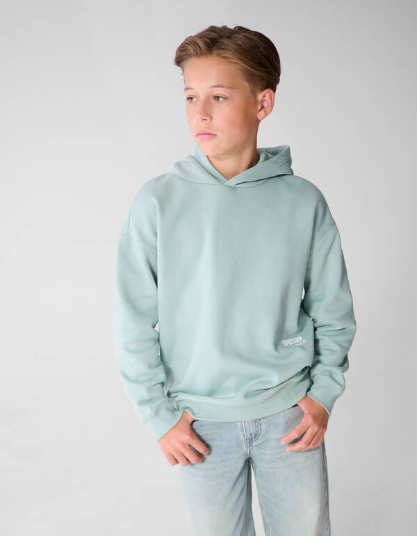 Minimal Hoodie Lichtblauw SHOEBY BOYS