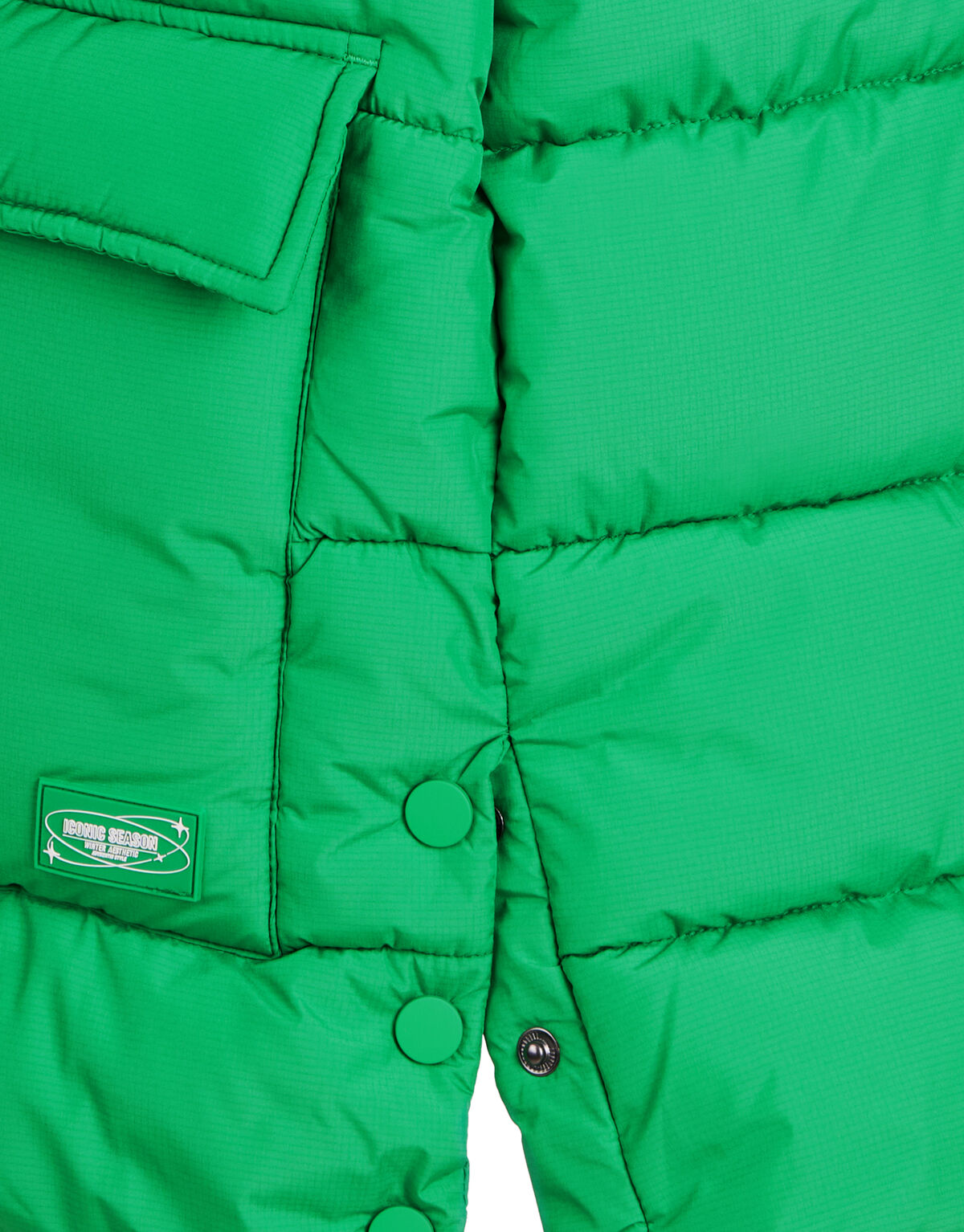 Gewatteerde Jas Groen SHOEBY GIRLS