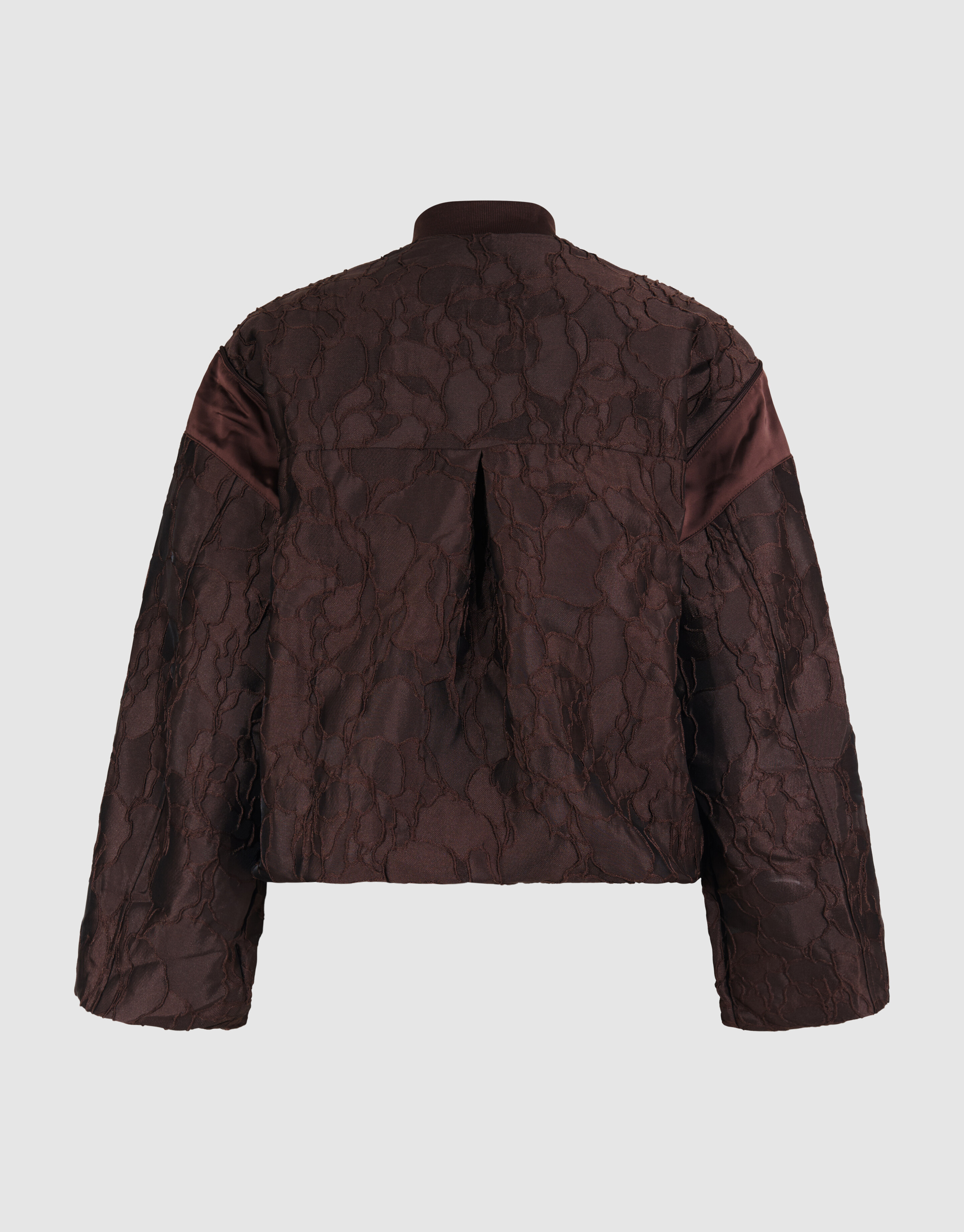 Flower Jacquard Bomber Donkerbruin SHOEBY WOMEN