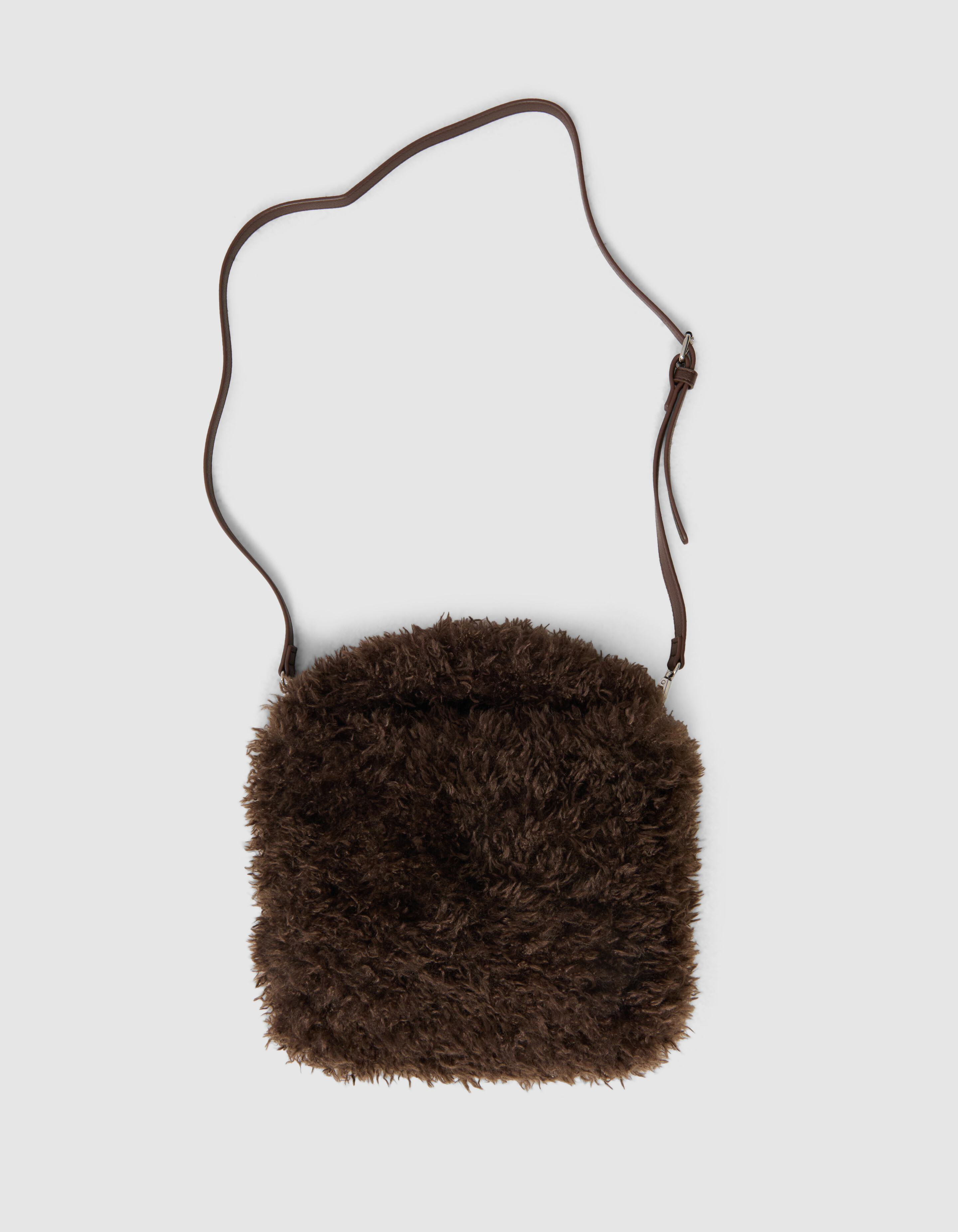 Fluffy Fur Tas Donkerbruin SHOEBY ACCESSOIRES