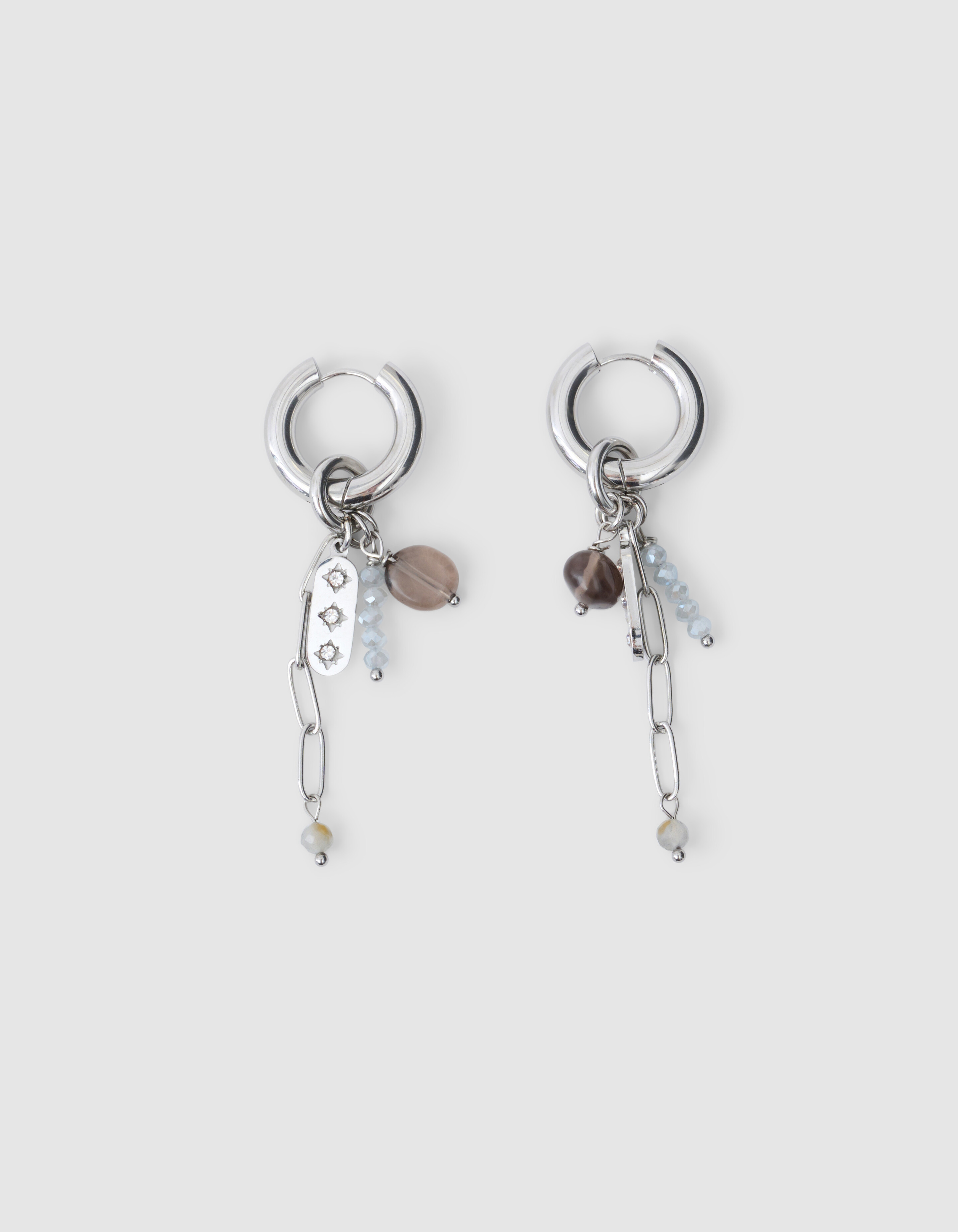 Charm Hoops Oorbellen Zilver SHOEBY ACCESSOIRES