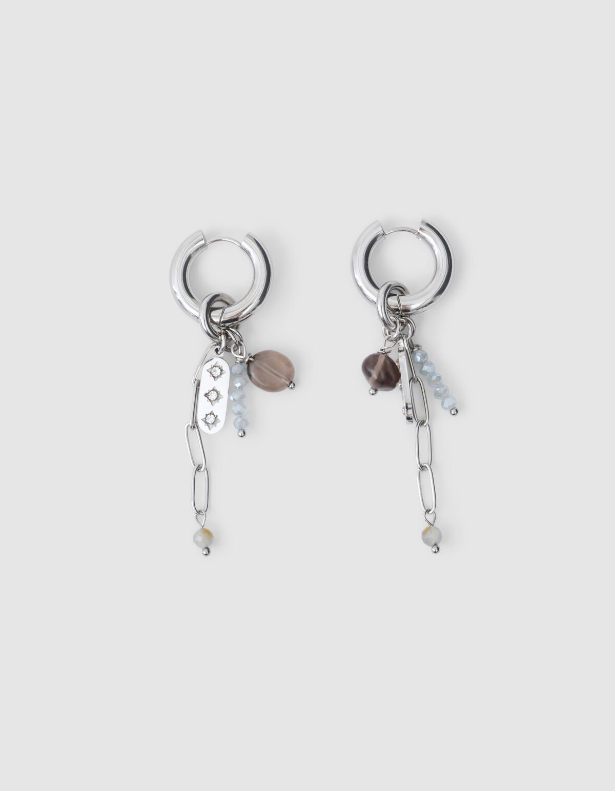 Charm Hoops Oorbellen Zilver SHOEBY ACCESSOIRES