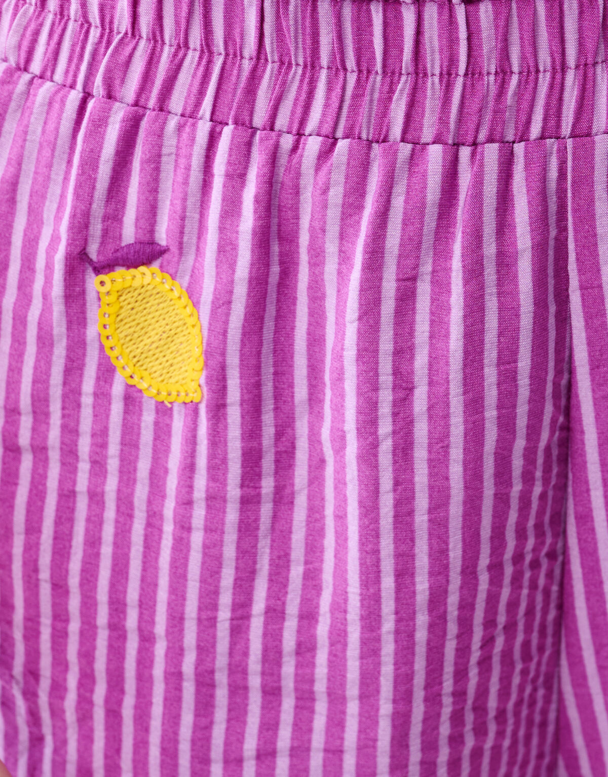 Lemon Pinstripe Short Paars SHOEBY GIRLS
