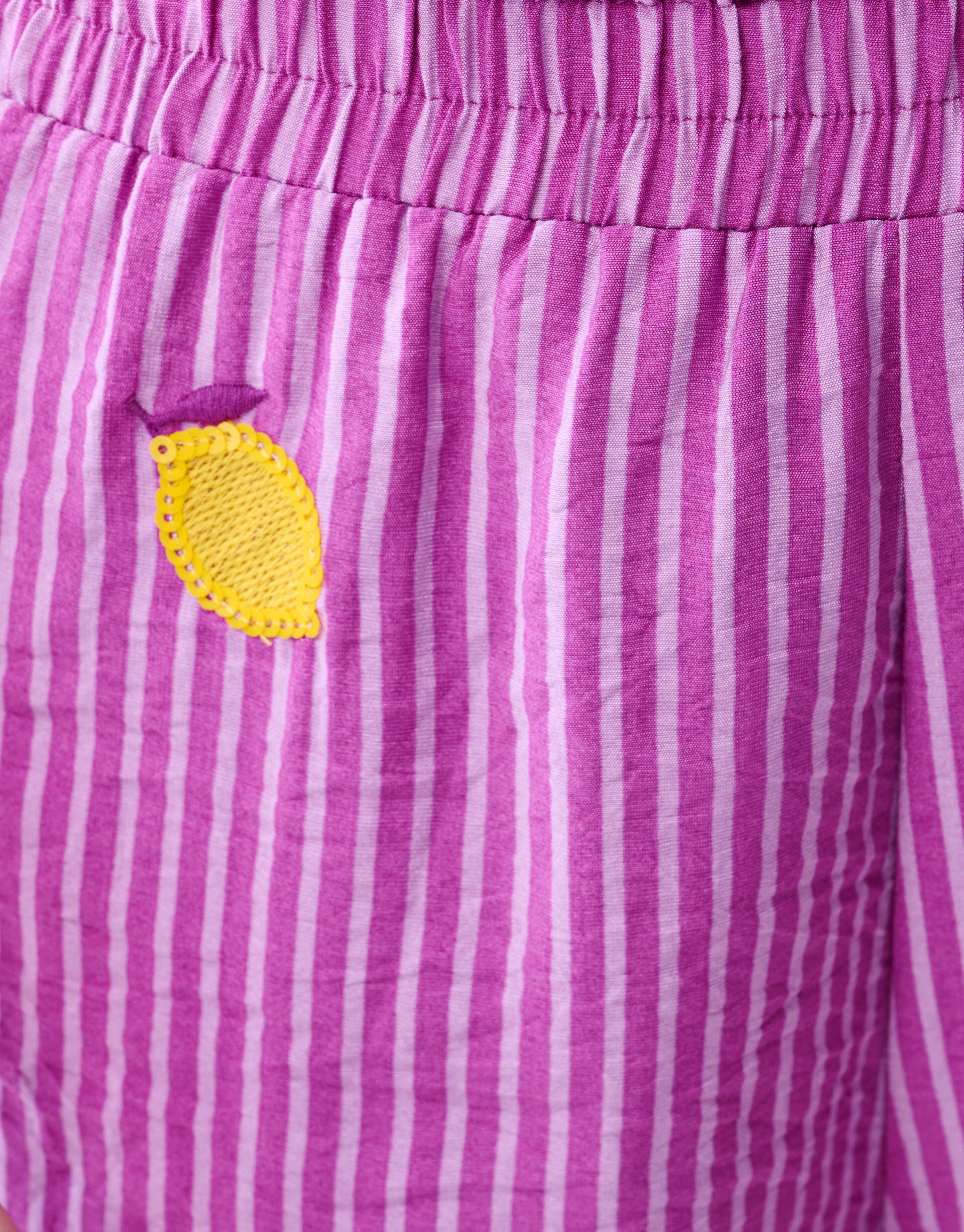 Lemon Pinstripe Short Paars SHOEBY GIRLS