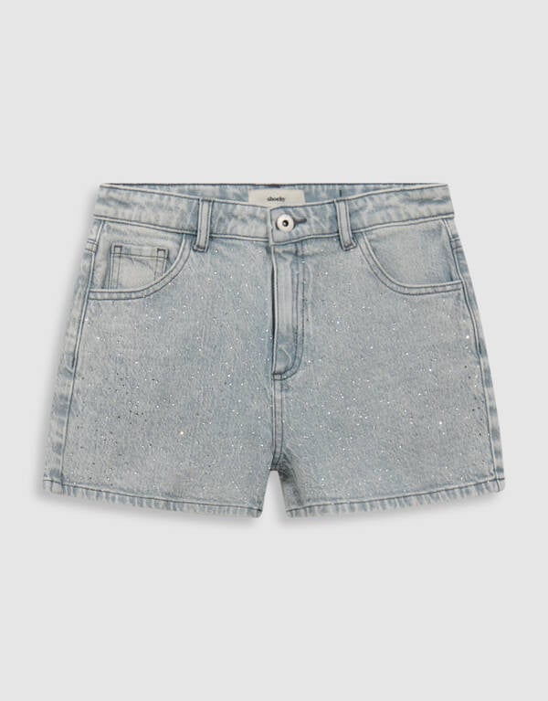Sporty Strass Short Grijs SHOEBY GIRLS