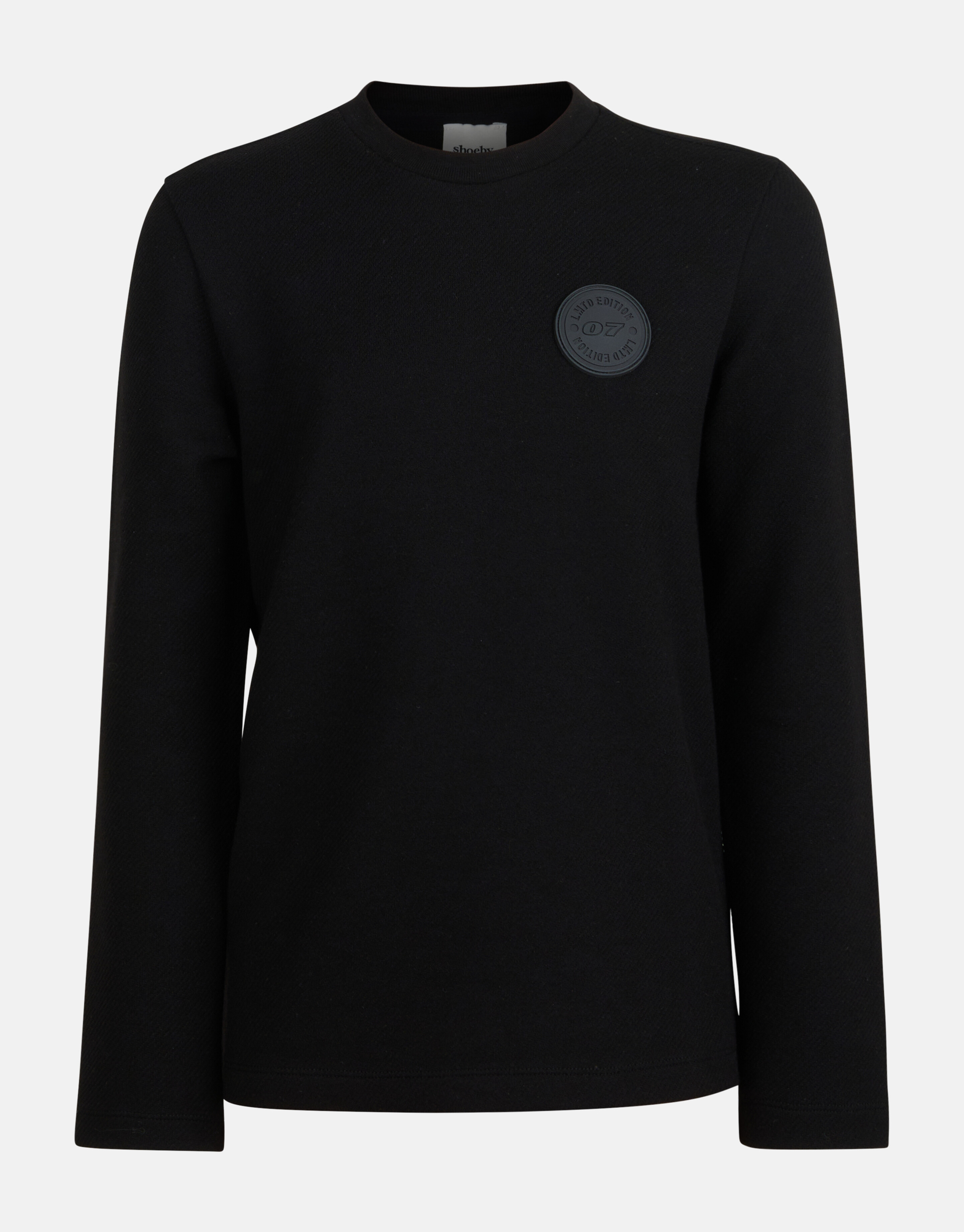 Structuur T-shirt Zwart SHOEBY BOYS