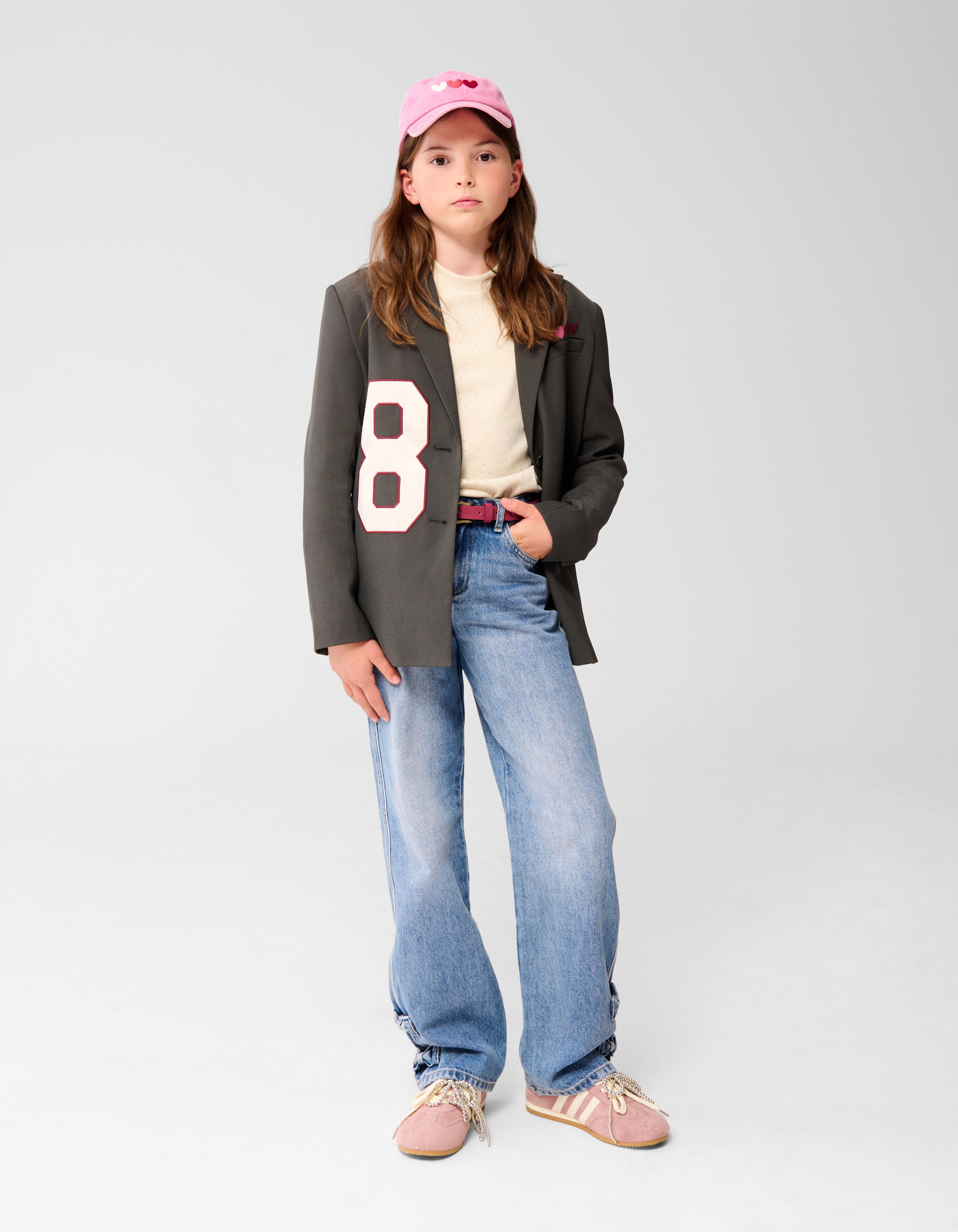 Varsity Blazer Donkergrijs SHOEBY GIRLS