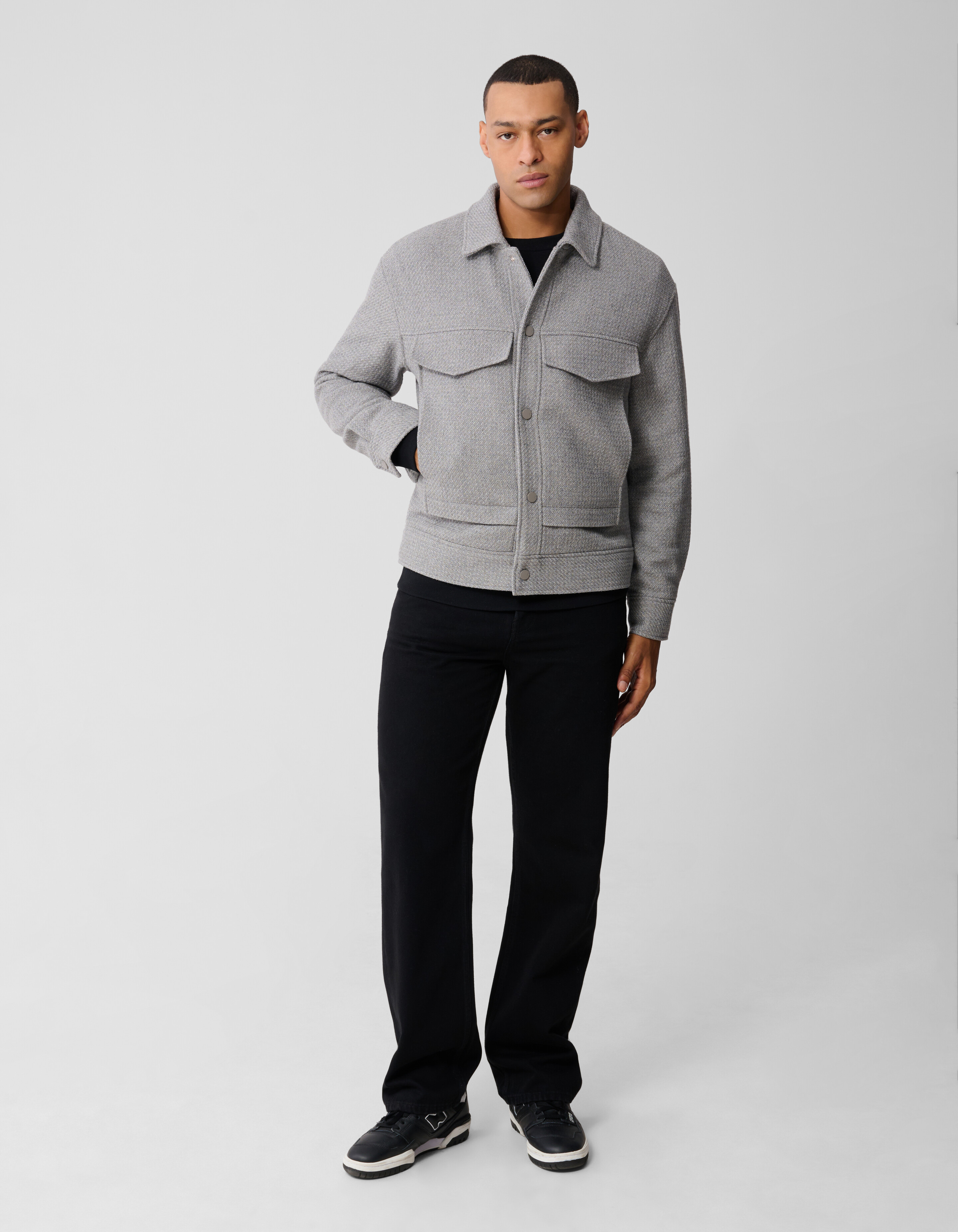 Wol Mix Jack Grijs SHOEBY MEN