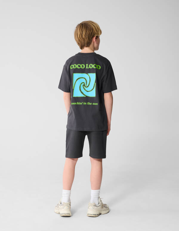 Pique Short Donkergrijs SHOEBY BOYS