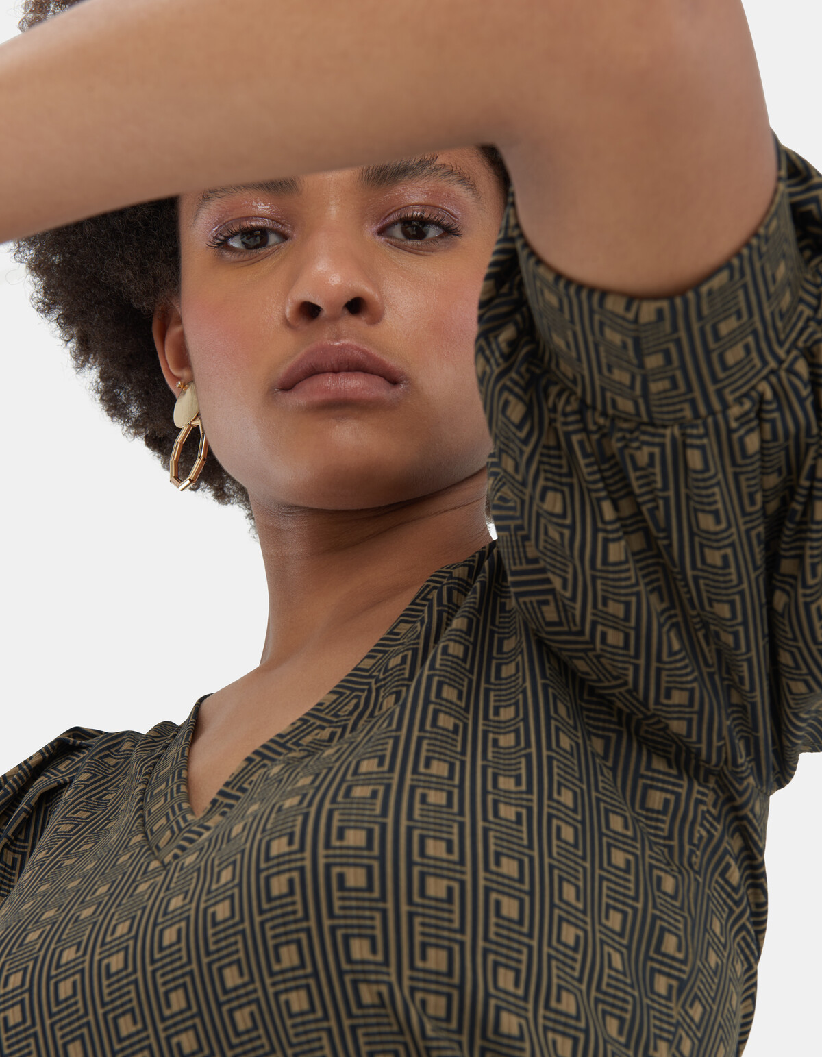 Rib Jersey V Tee