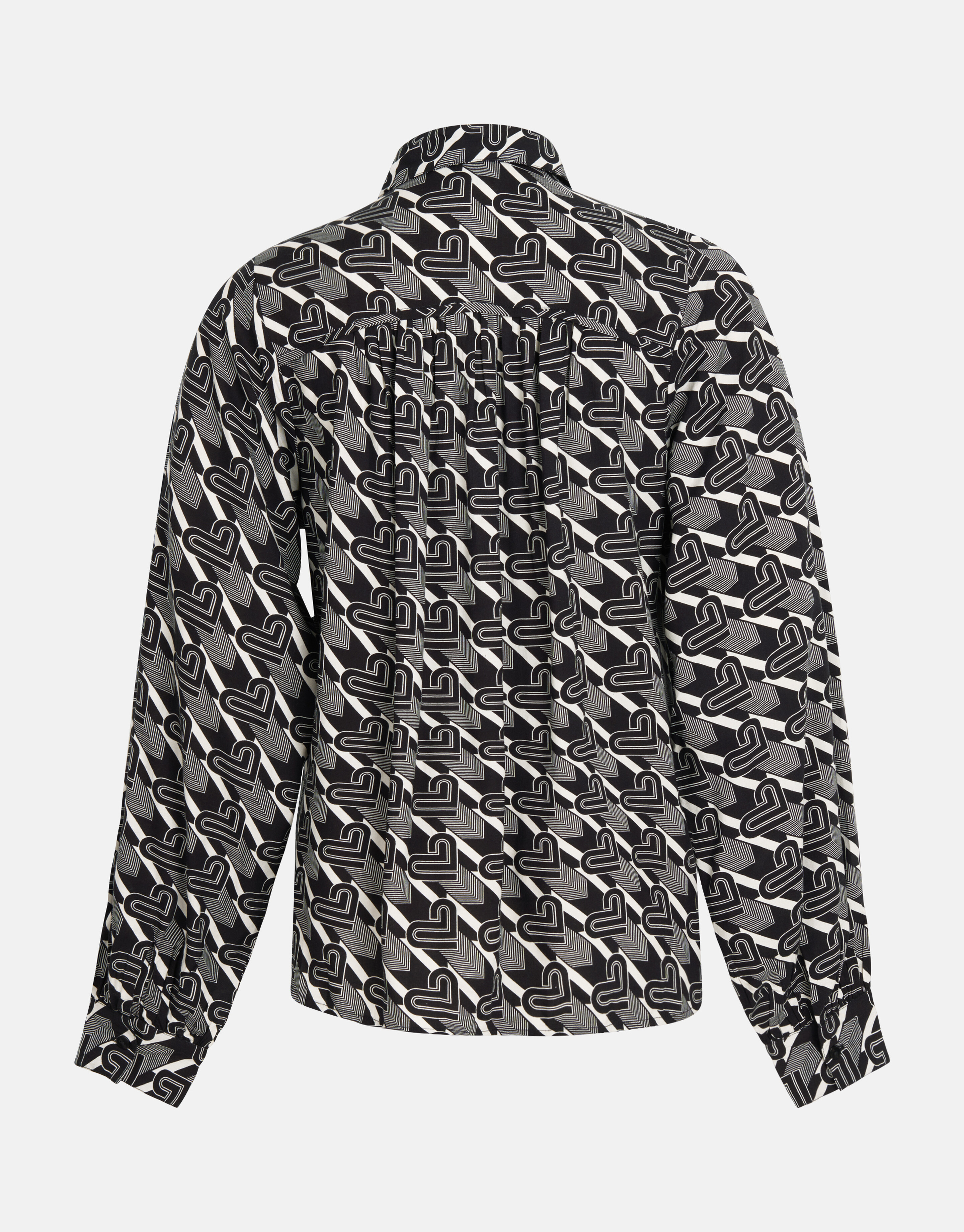 Embroidery Blouse Zwart/Wit SHOEBY WOMEN