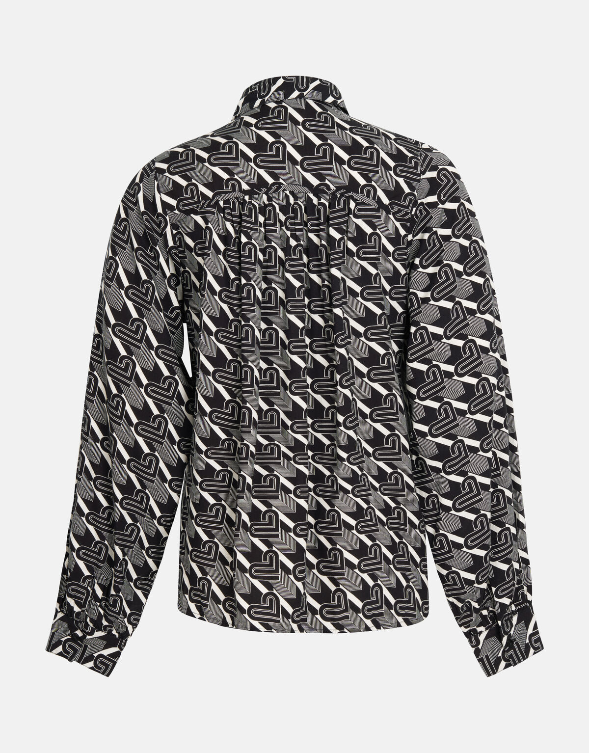 Embroidery Blouse Zwart/Wit SHOEBY WOMEN